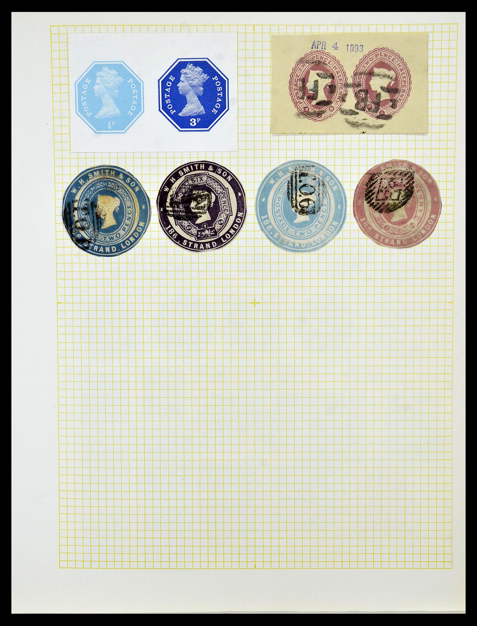 34330 087 - Stamp collection 34330 World fiscal and cinderella's.