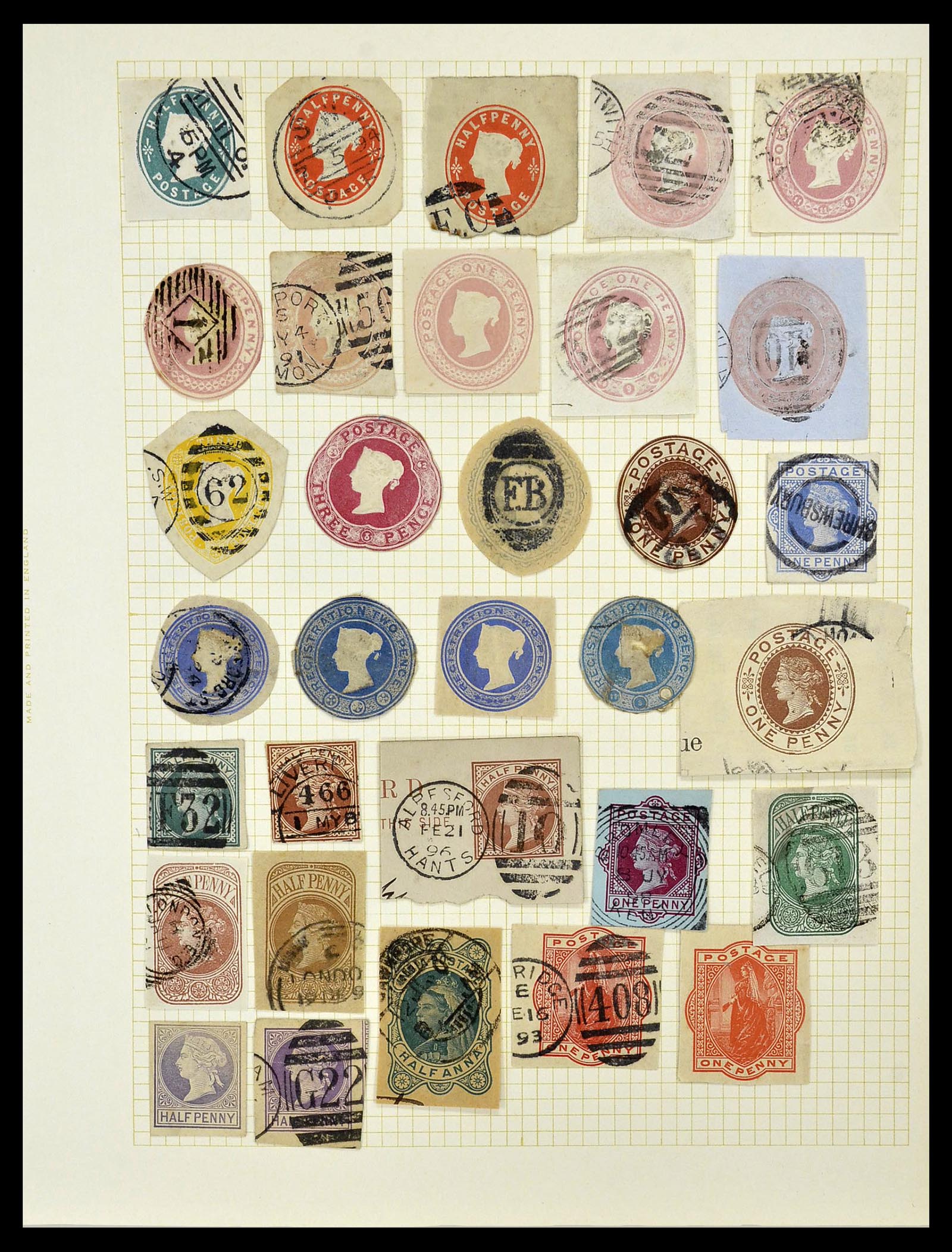 34330 088 - Stamp collection 34330 World fiscal and cinderella's.