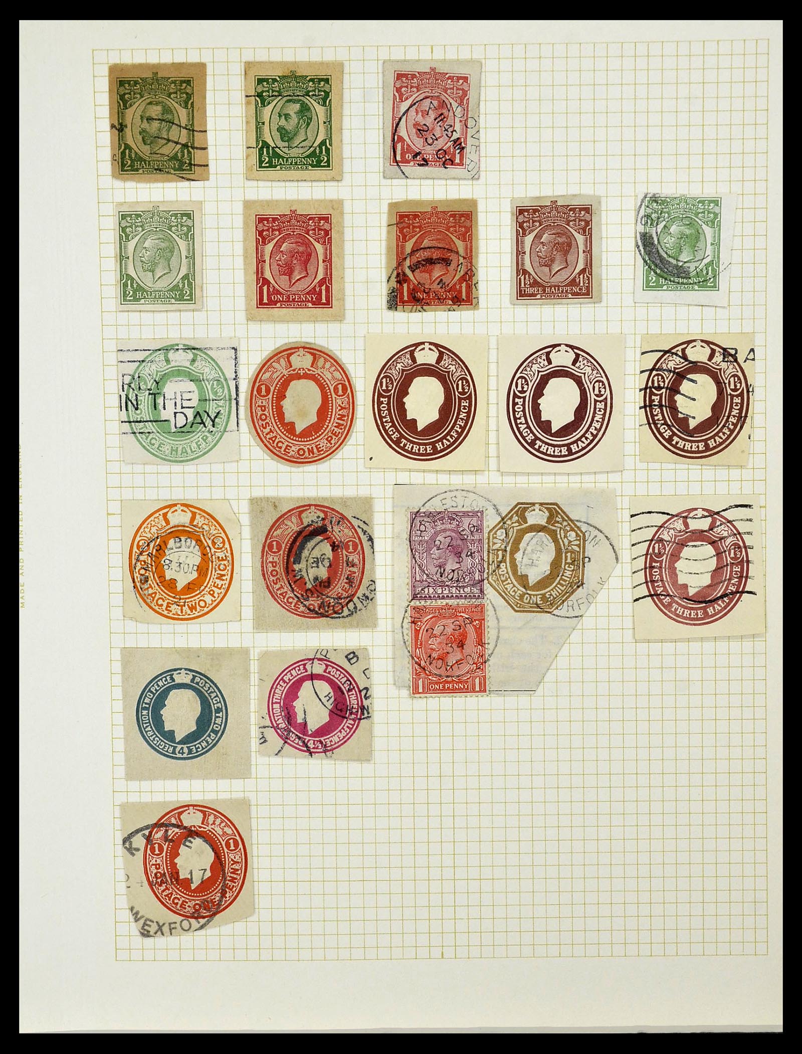 34330 090 - Stamp collection 34330 World fiscal and cinderella's.