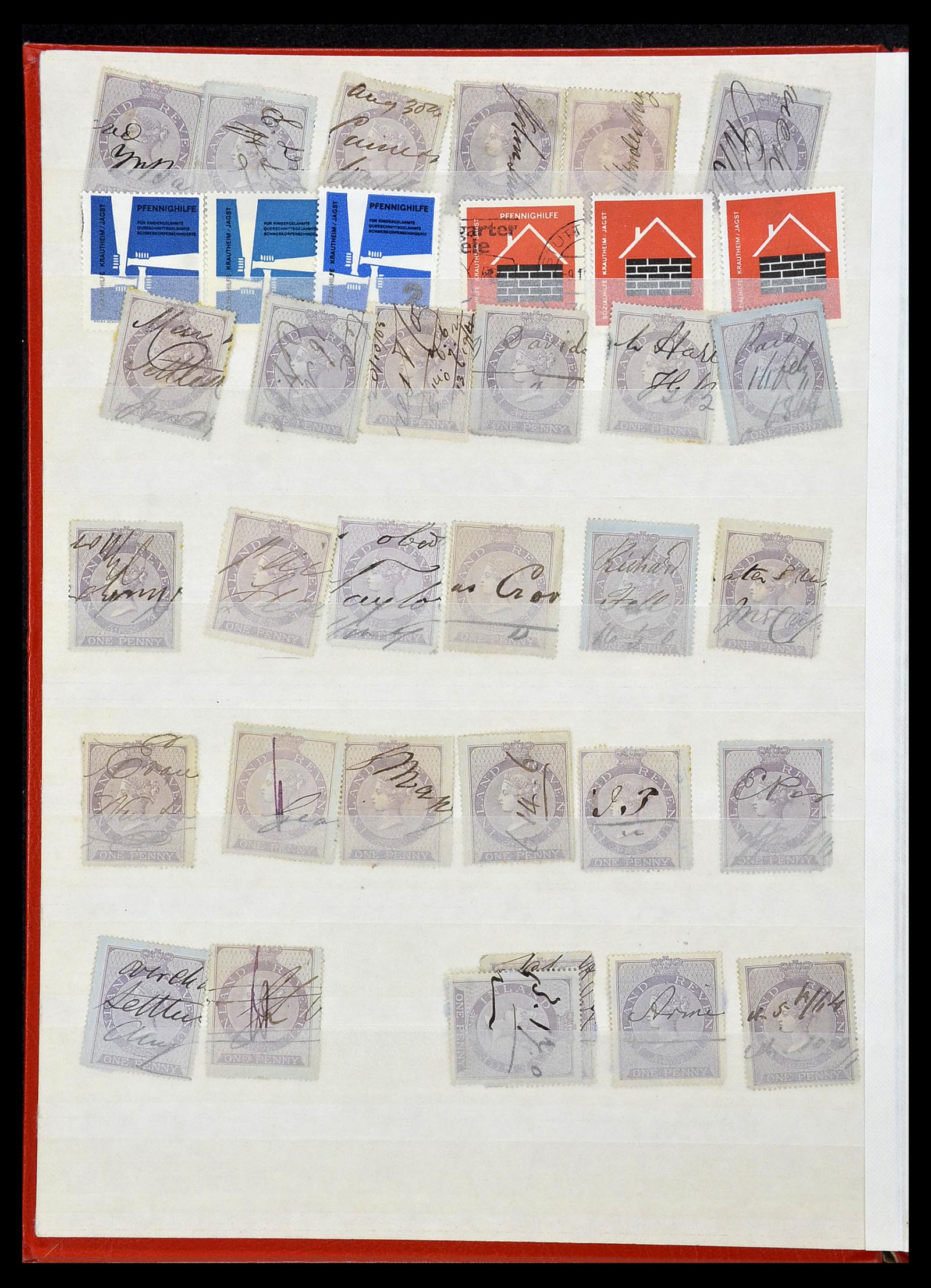 34330 929 - Stamp collection 34330 World fiscal and cinderella's.