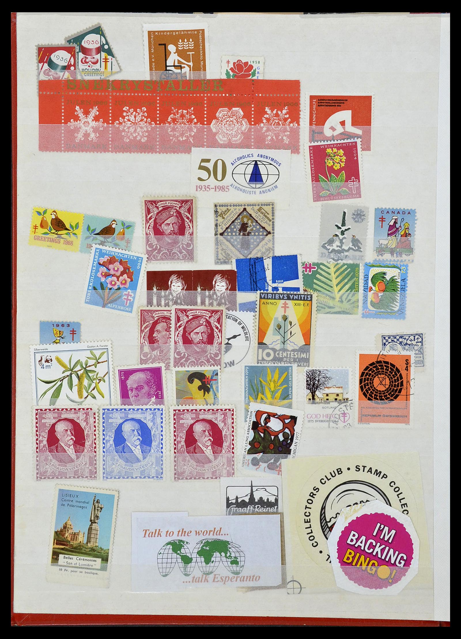 34330 937 - Stamp collection 34330 World fiscal and cinderella's.