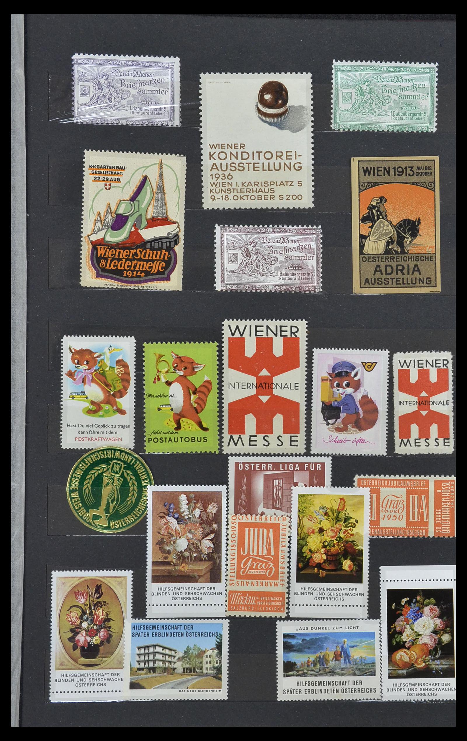 34330 951 - Stamp collection 34330 World fiscal and cinderella's.