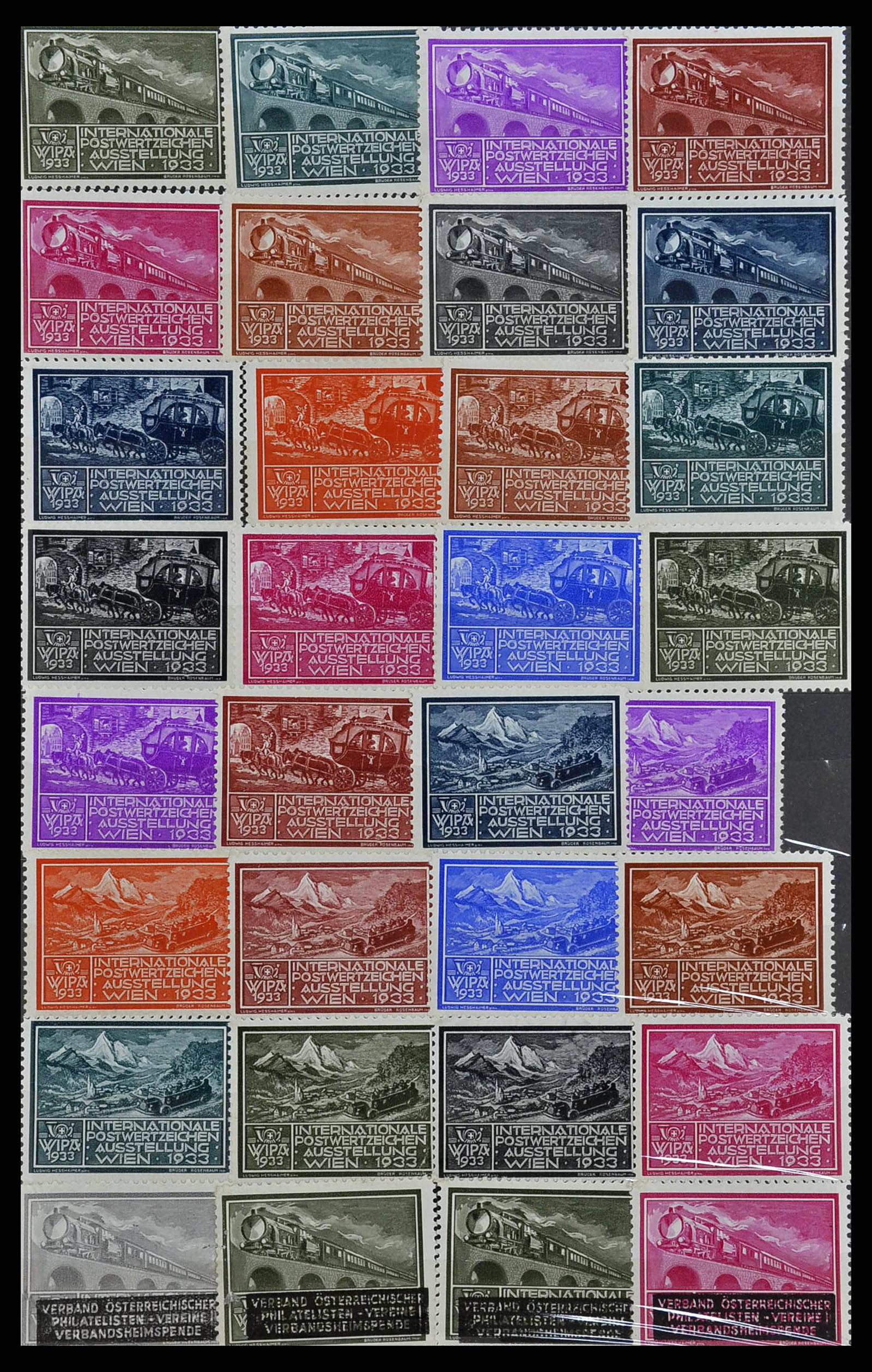 34330 955 - Stamp collection 34330 World fiscal and cinderella's.
