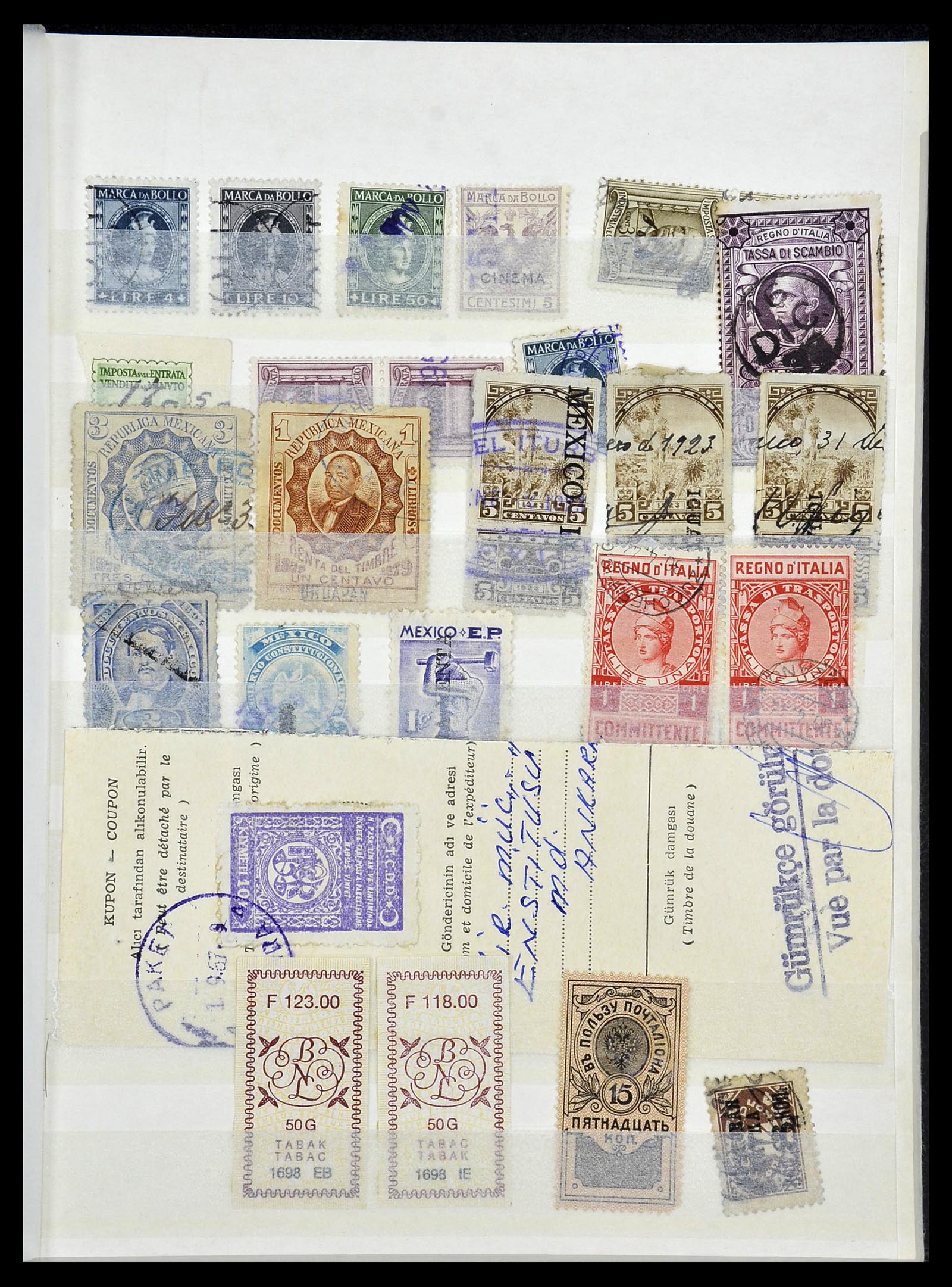 34330 958 - Stamp collection 34330 World fiscal and cinderella's.
