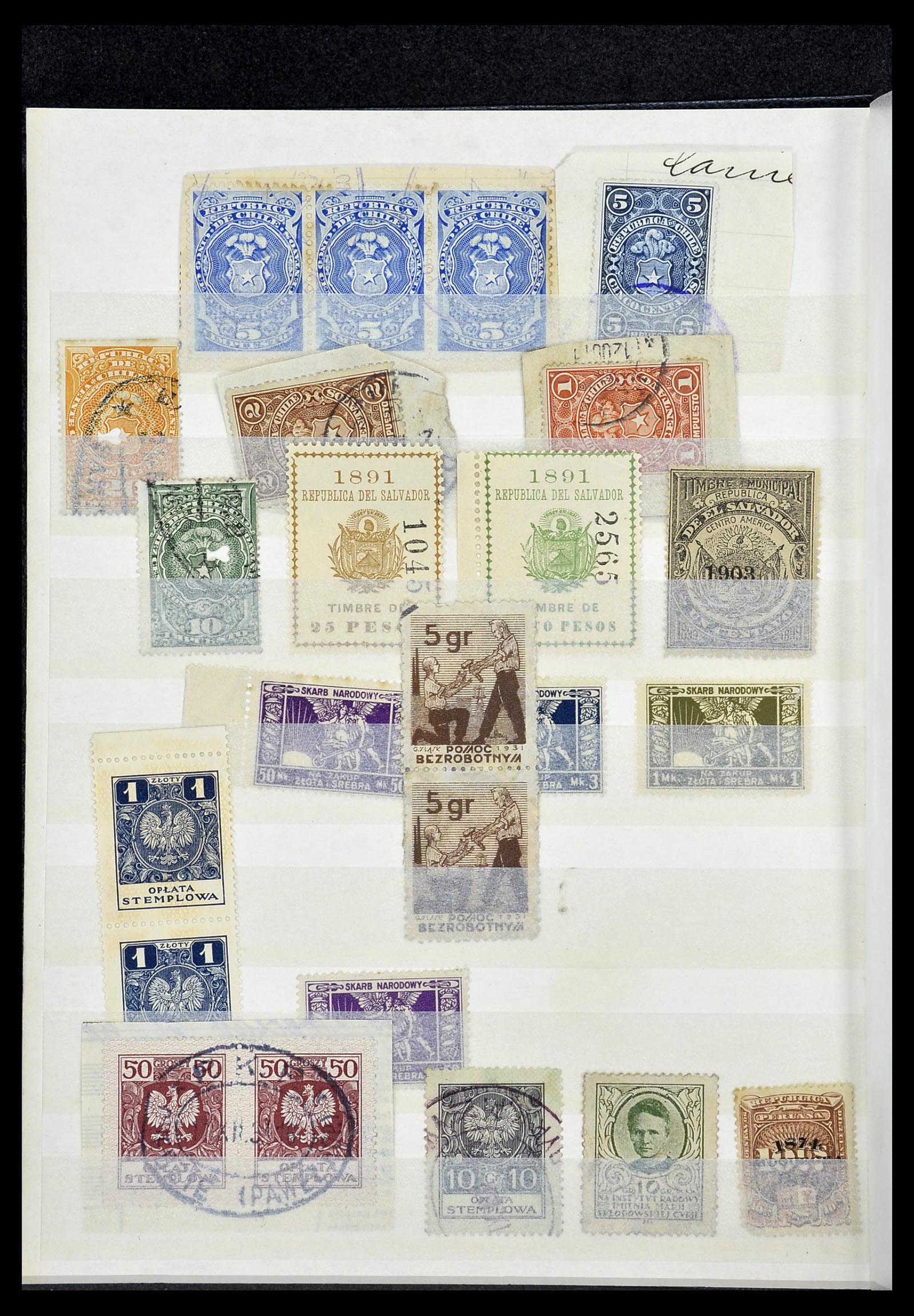 34330 962 - Postzegelverzameling 34330 Wereld fiscaal en cinderella's.