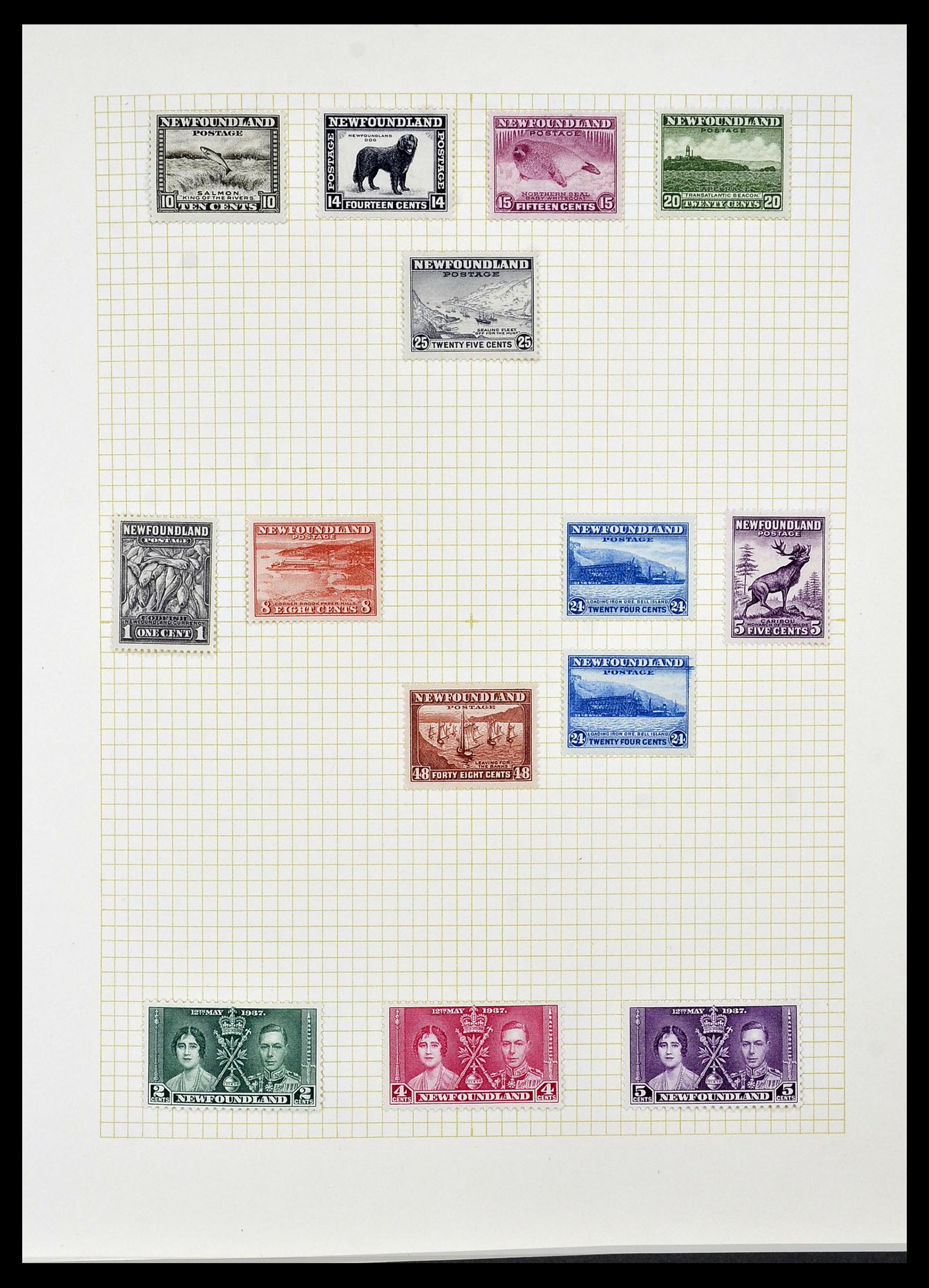34331 001 - Postzegelverzameling 34331 Engelse koloniën 1937-1995.