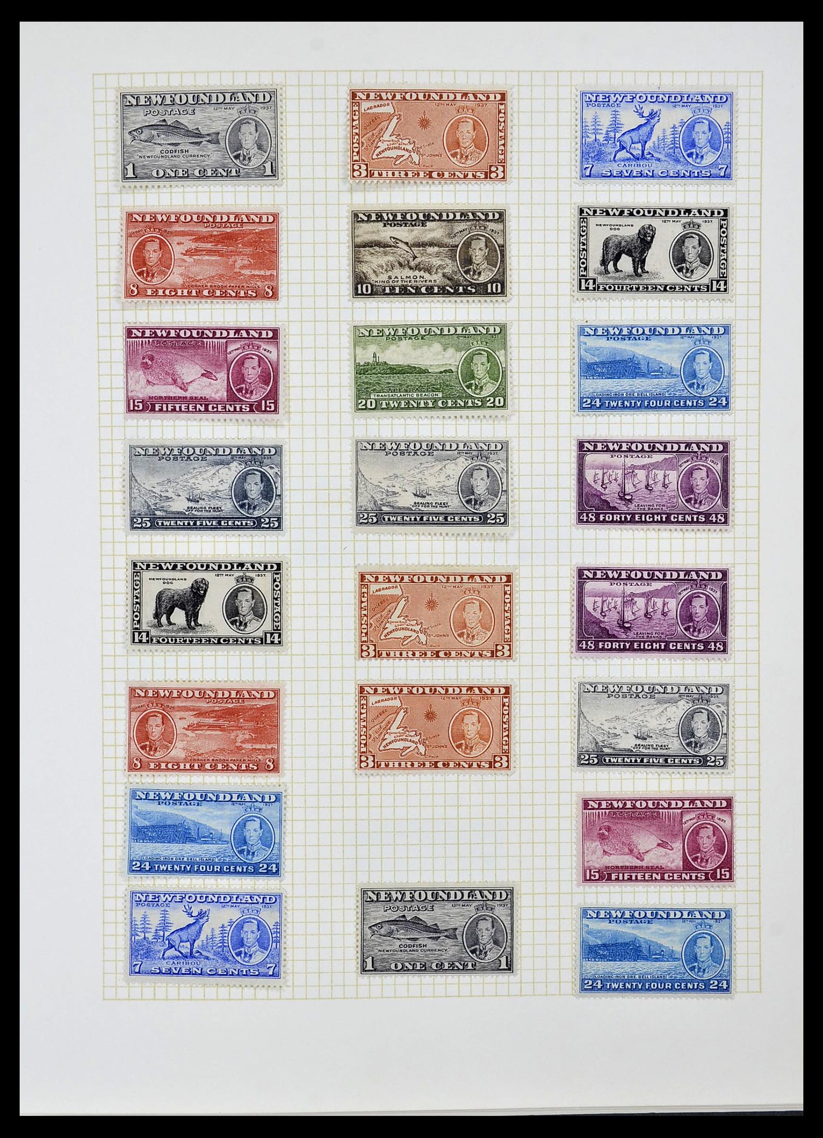 34331 003 - Postzegelverzameling 34331 Engelse koloniën 1937-1995.