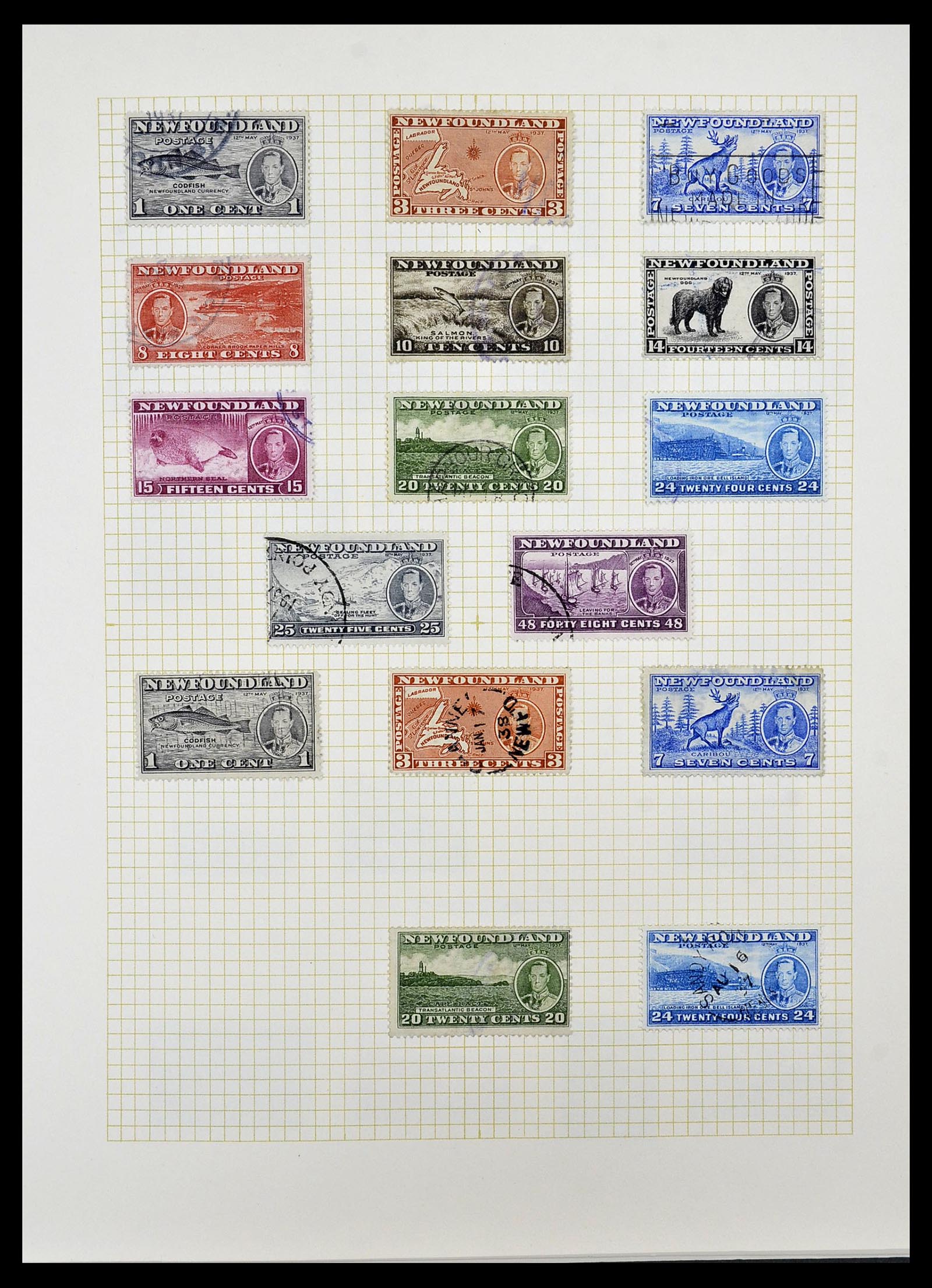 34331 004 - Postzegelverzameling 34331 Engelse koloniën 1937-1995.