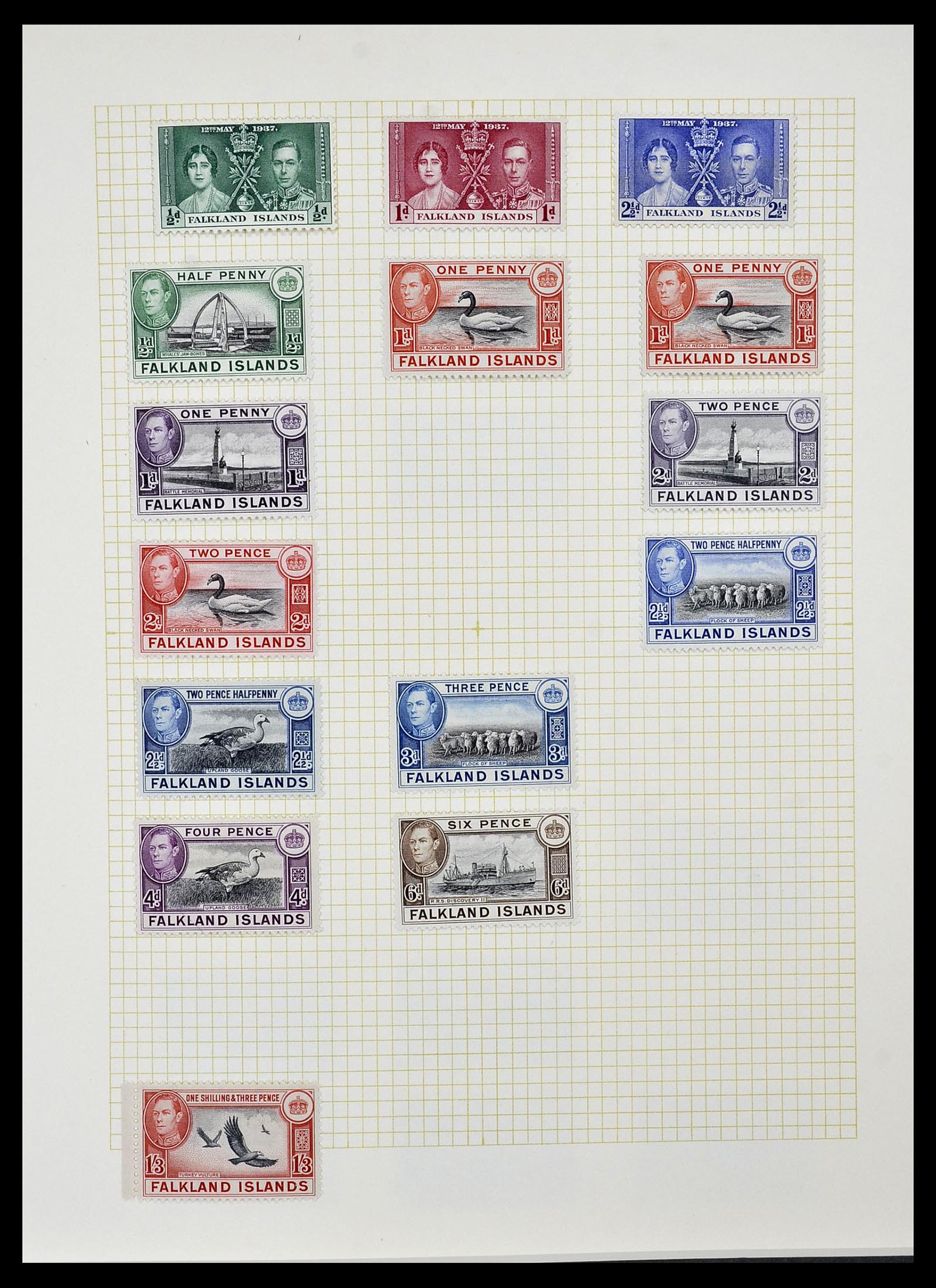 34331 008 - Postzegelverzameling 34331 Engelse koloniën 1937-1995.