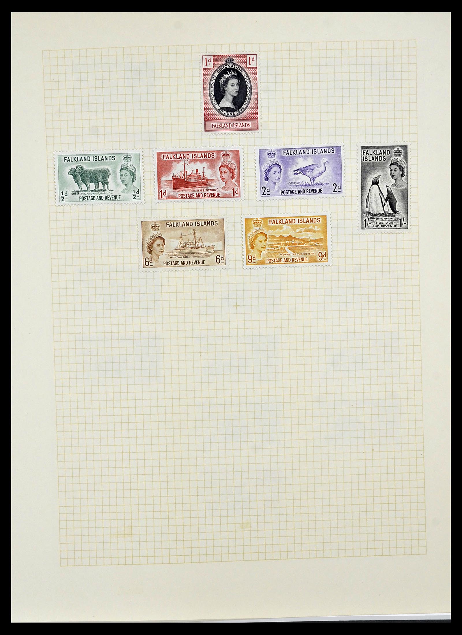 34331 012 - Postzegelverzameling 34331 Engelse koloniën 1937-1995.