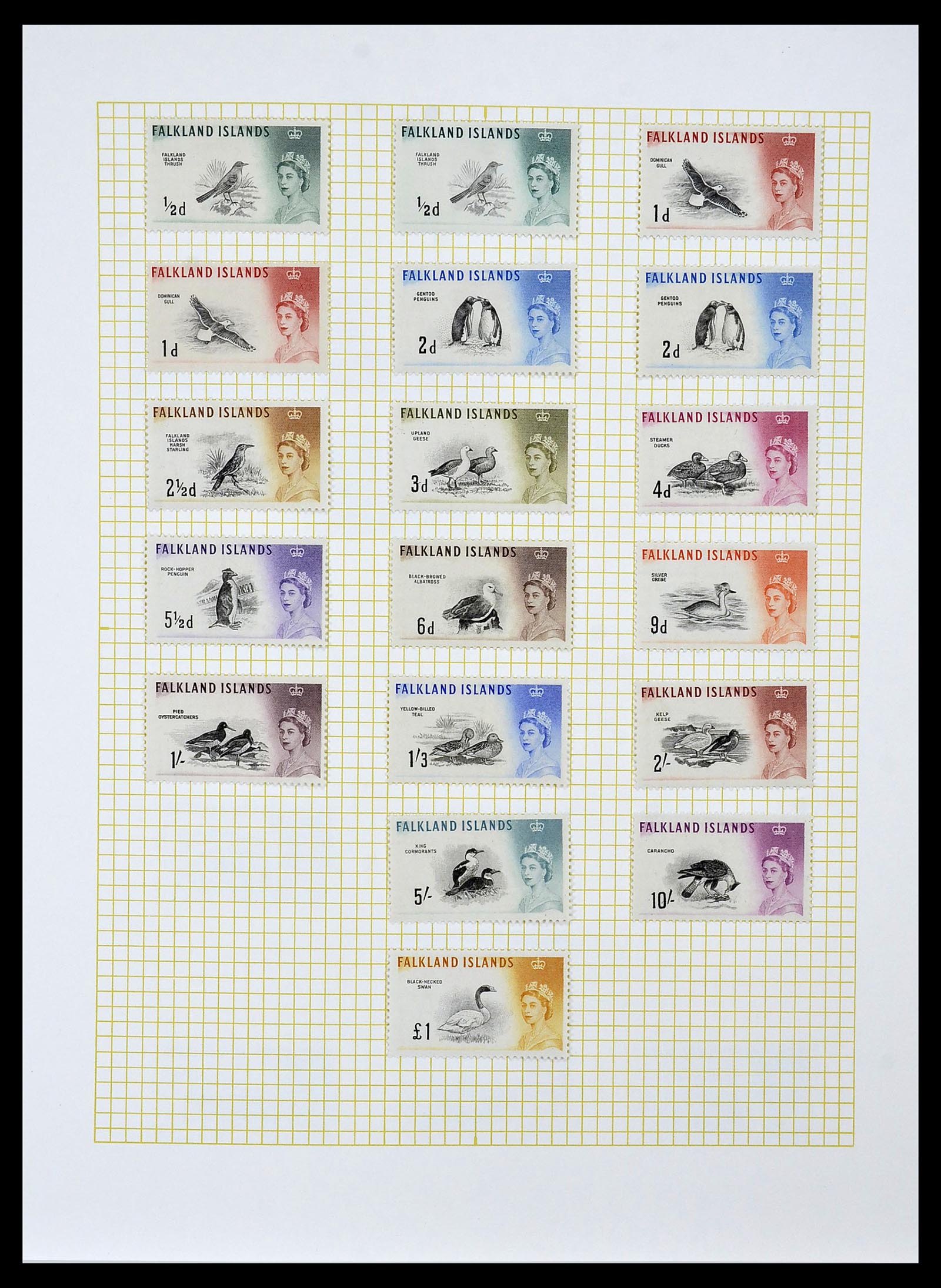 34331 013 - Postzegelverzameling 34331 Engelse koloniën 1937-1995.