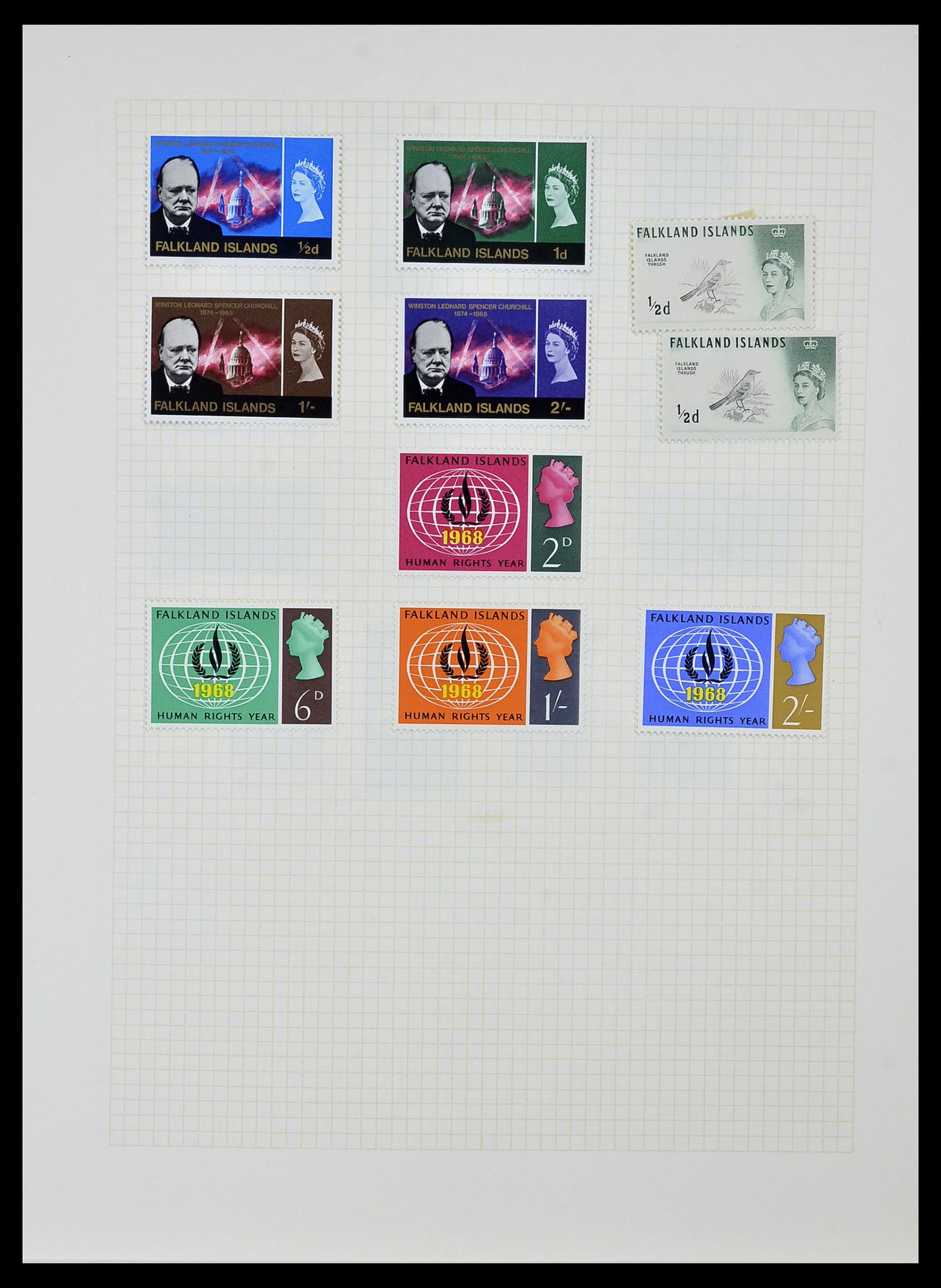 34331 017 - Postzegelverzameling 34331 Engelse koloniën 1937-1995.
