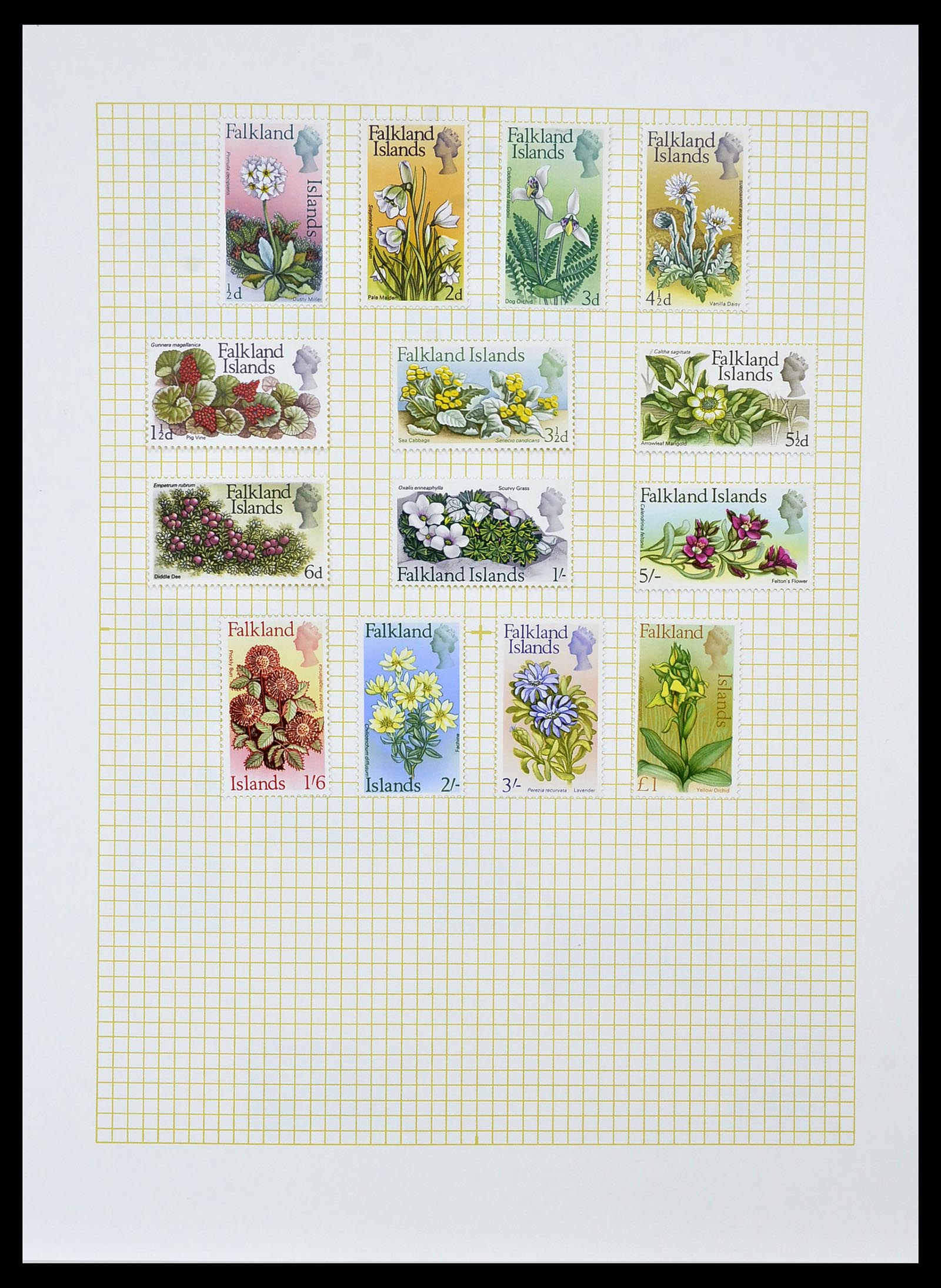 34331 018 - Postzegelverzameling 34331 Engelse koloniën 1937-1995.