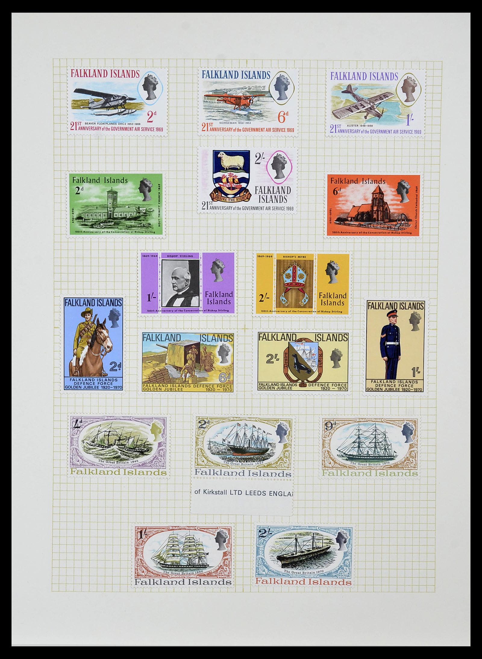 34331 020 - Postzegelverzameling 34331 Engelse koloniën 1937-1995.