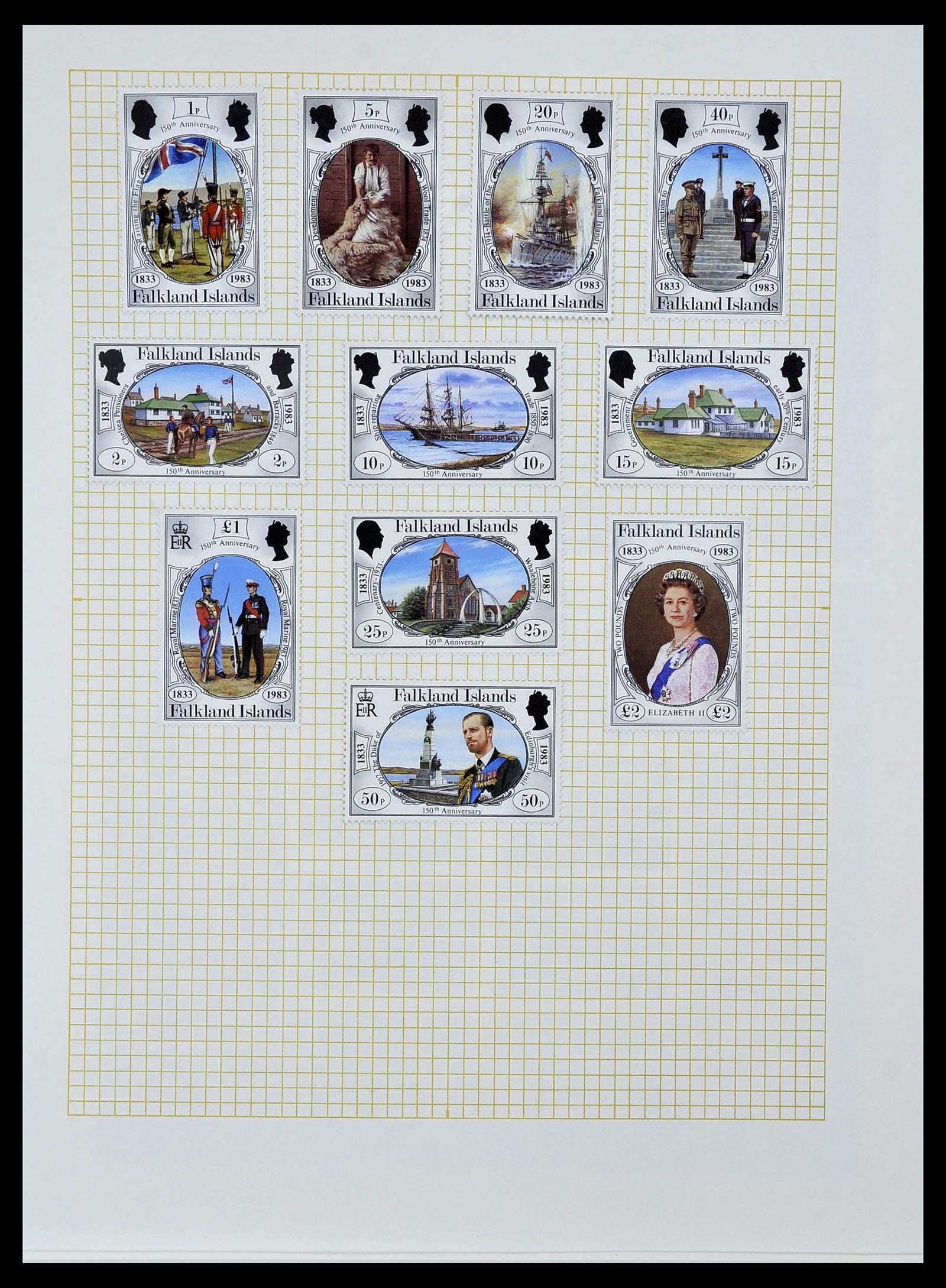 34331 027 - Postzegelverzameling 34331 Engelse koloniën 1937-1995.