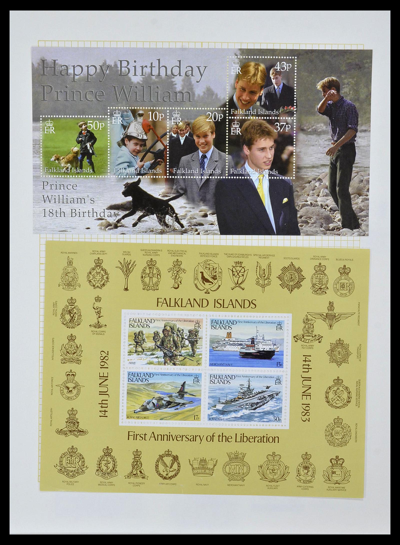34331 028 - Postzegelverzameling 34331 Engelse koloniën 1937-1995.
