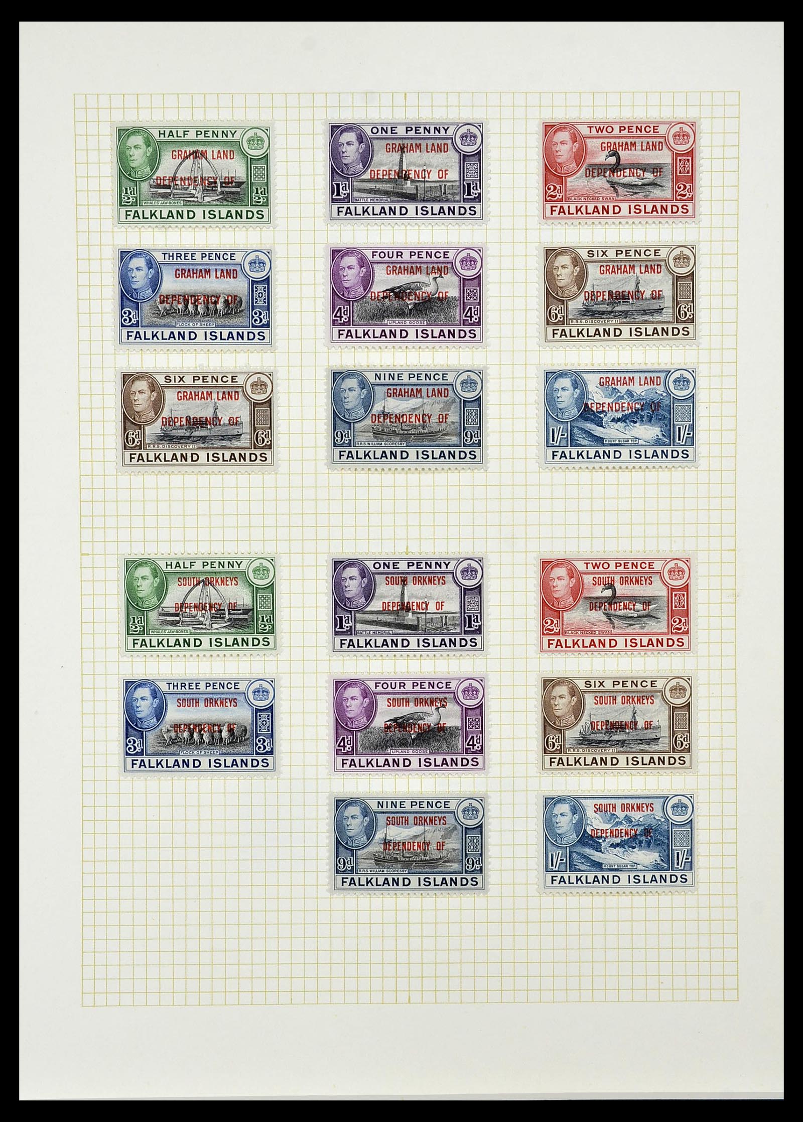 34331 034 - Postzegelverzameling 34331 Engelse koloniën 1937-1995.