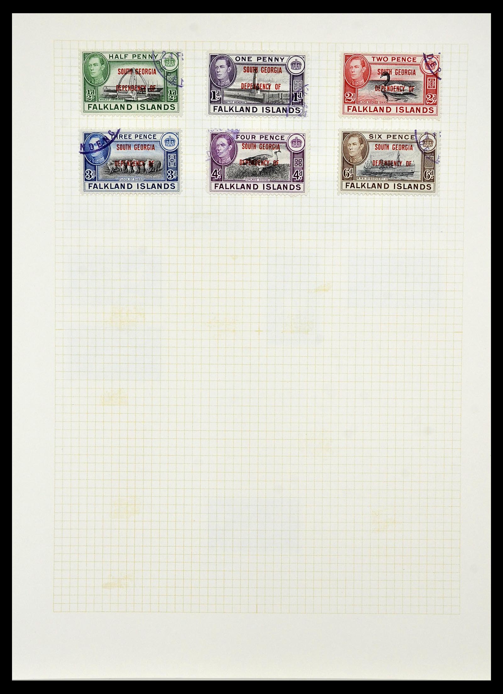 34331 045 - Postzegelverzameling 34331 Engelse koloniën 1937-1995.