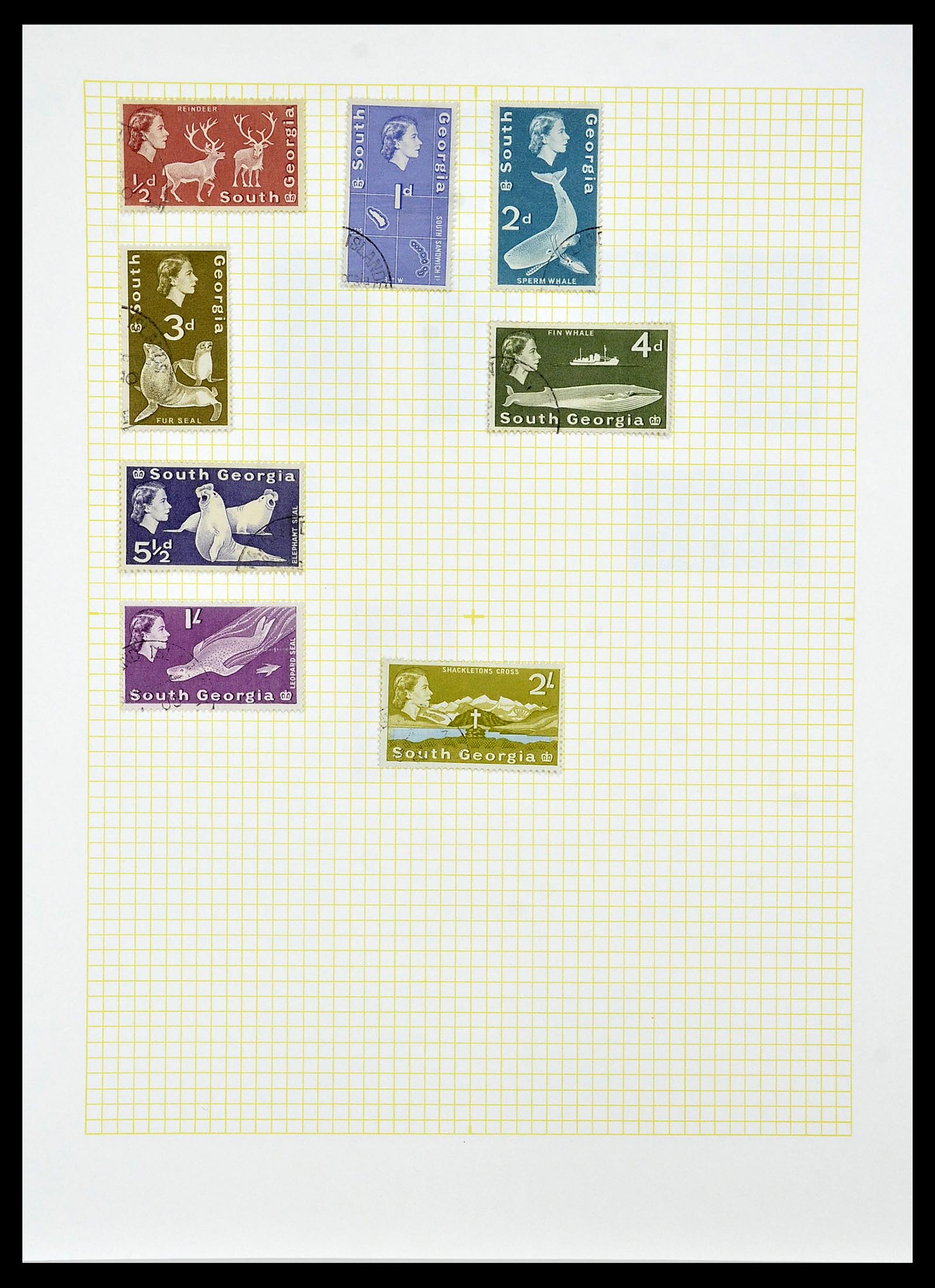 34331 047 - Postzegelverzameling 34331 Engelse koloniën 1937-1995.