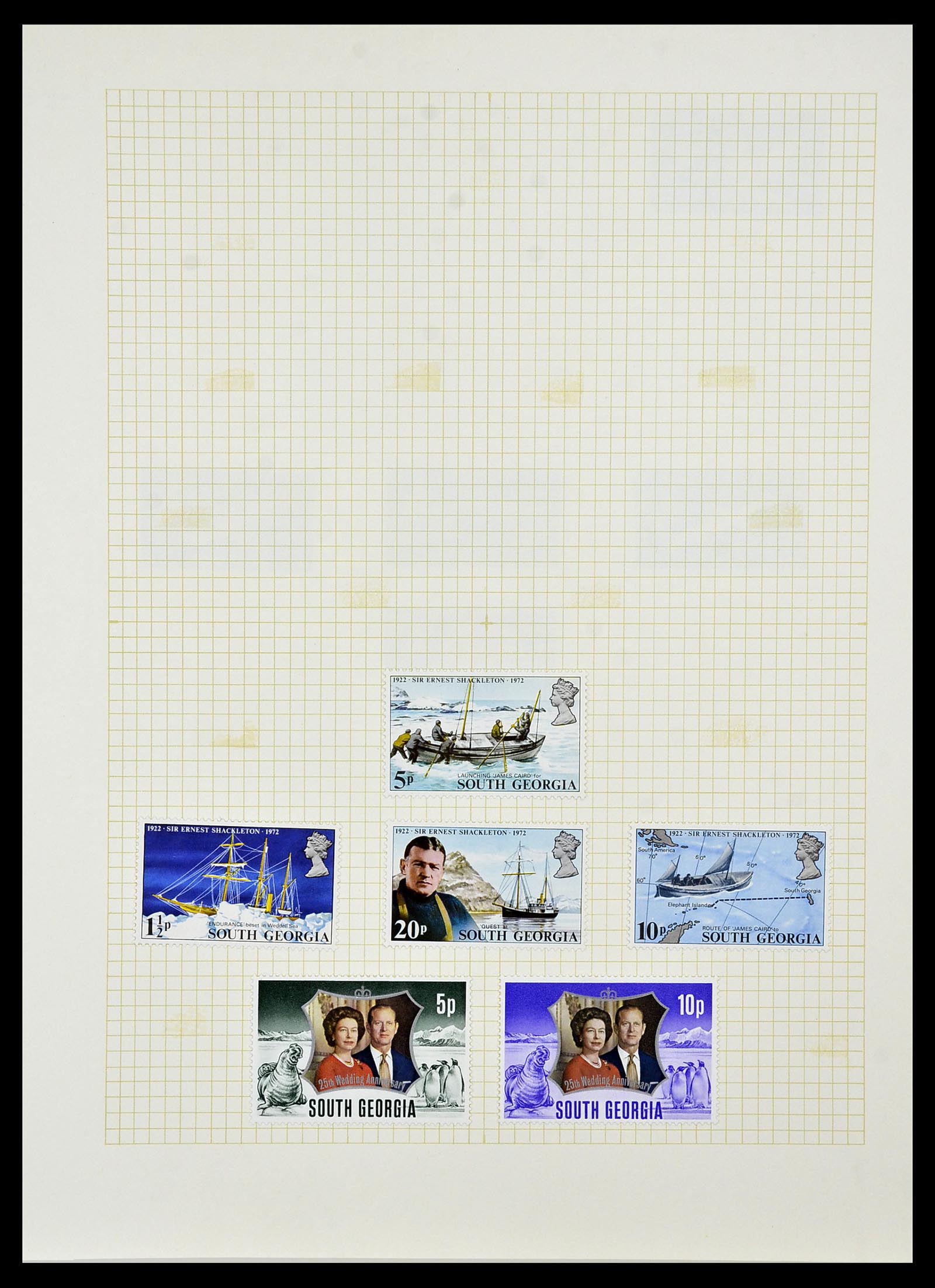 34331 049 - Postzegelverzameling 34331 Engelse koloniën 1937-1995.