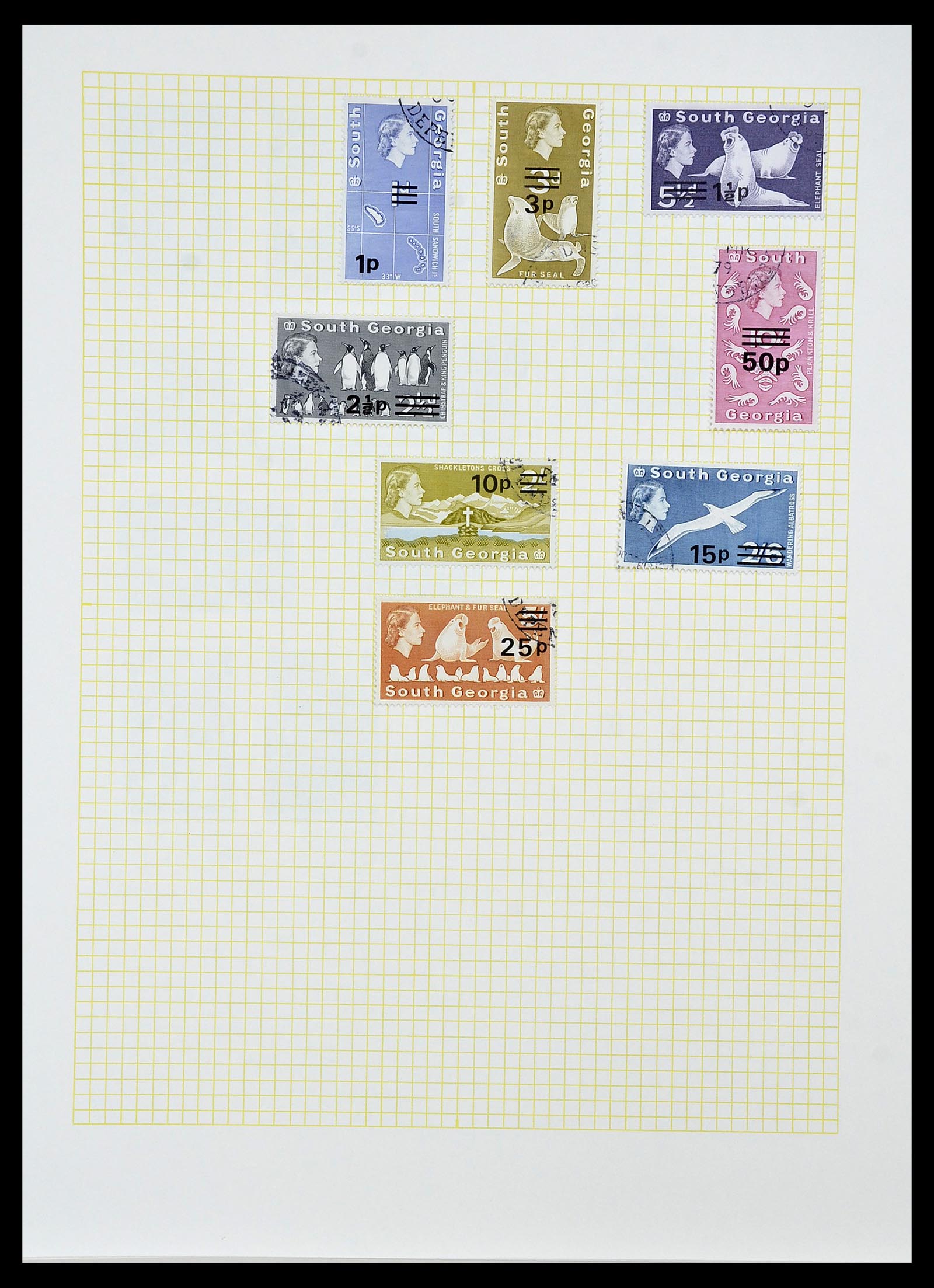 34331 051 - Postzegelverzameling 34331 Engelse koloniën 1937-1995.