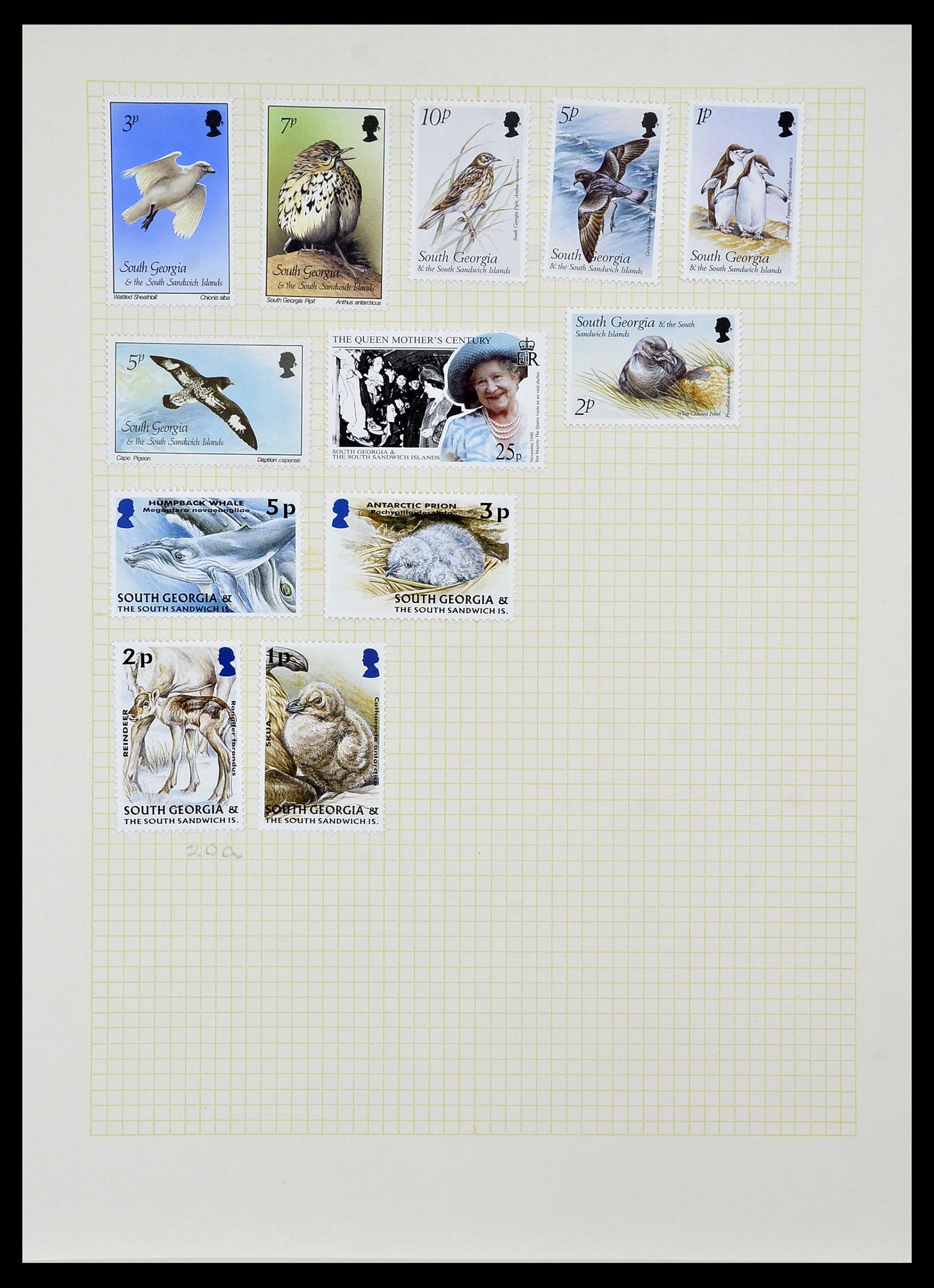 34331 052 - Postzegelverzameling 34331 Engelse koloniën 1937-1995.
