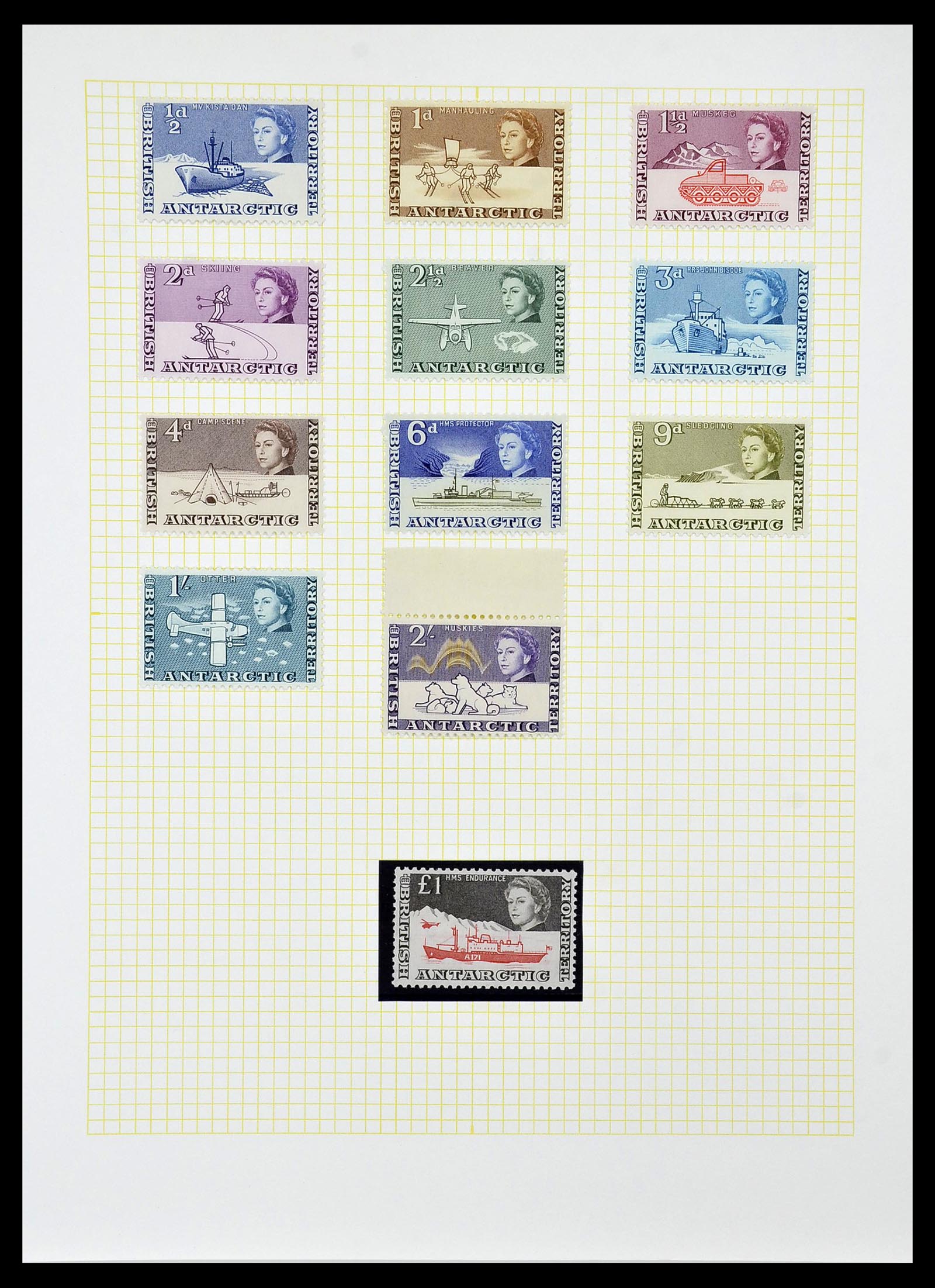 34331 055 - Postzegelverzameling 34331 Engelse koloniën 1937-1995.
