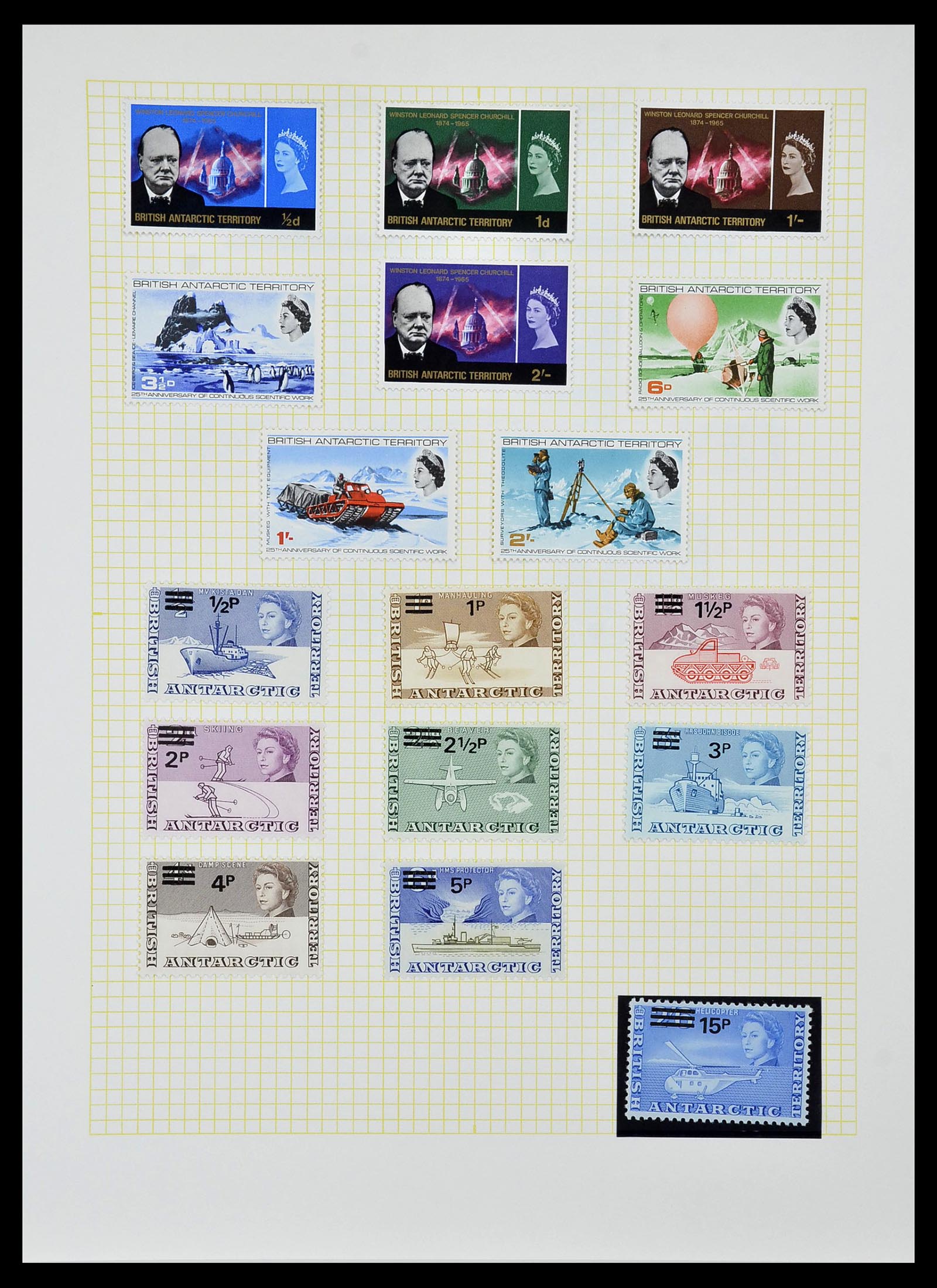 34331 056 - Postzegelverzameling 34331 Engelse koloniën 1937-1995.