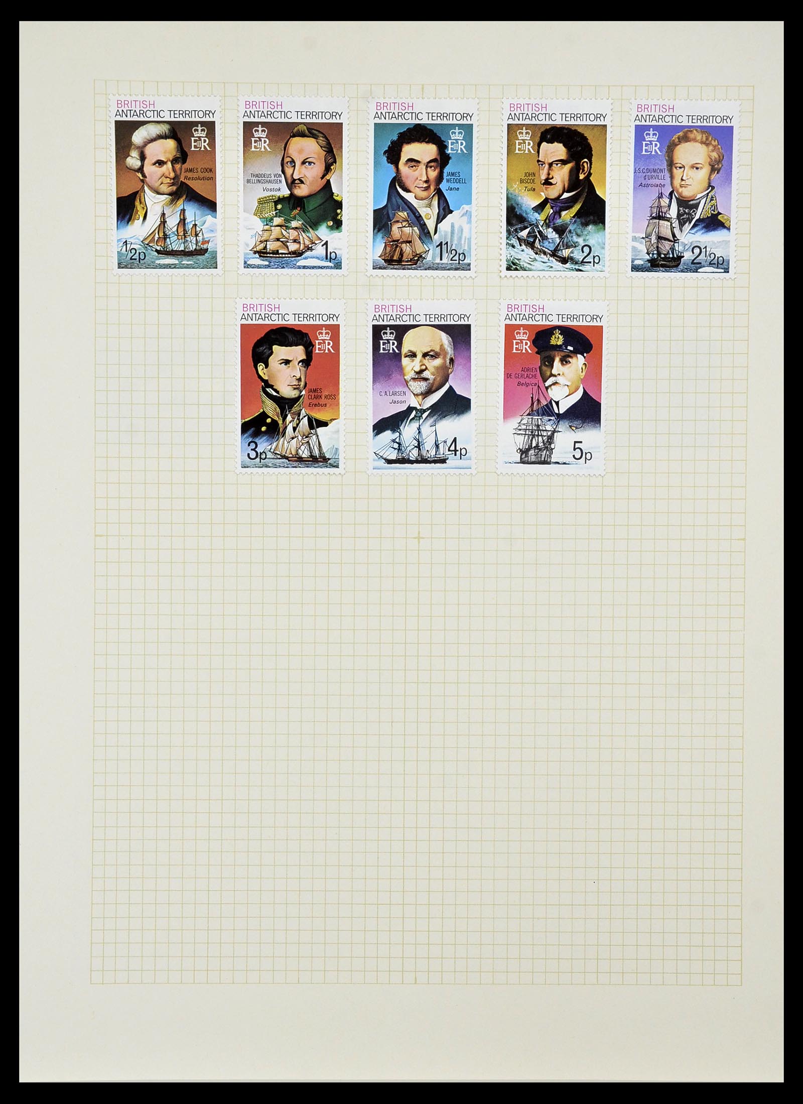 34331 058 - Postzegelverzameling 34331 Engelse koloniën 1937-1995.