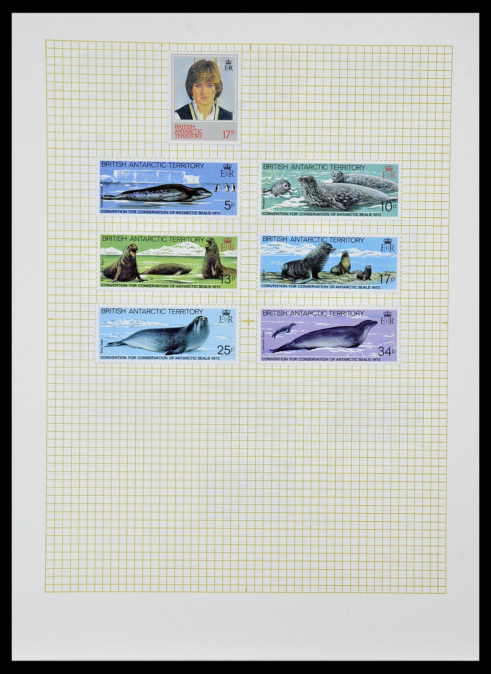 34331 060 - Postzegelverzameling 34331 Engelse koloniën 1937-1995.