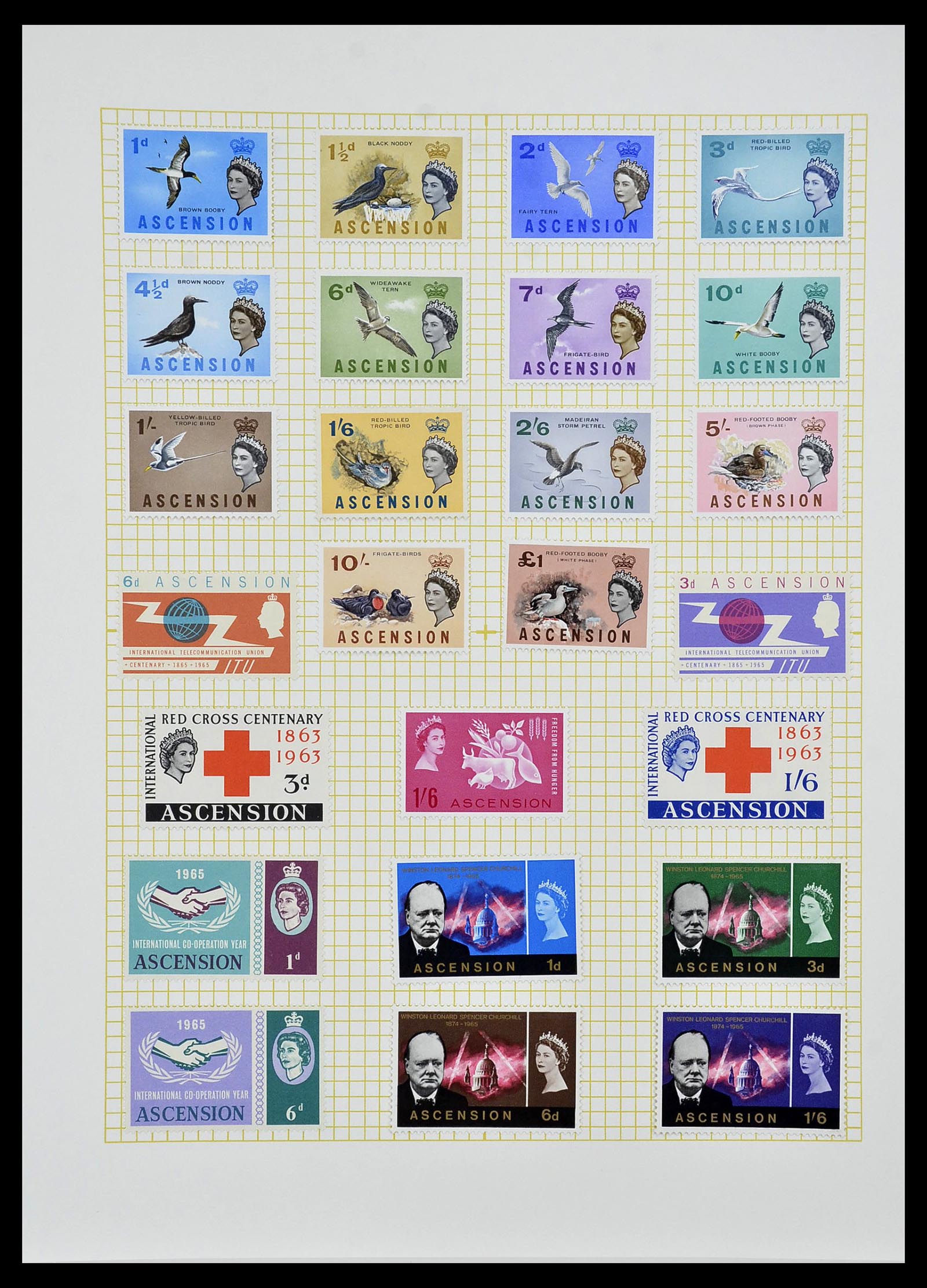 34331 070 - Postzegelverzameling 34331 Engelse koloniën 1937-1995.