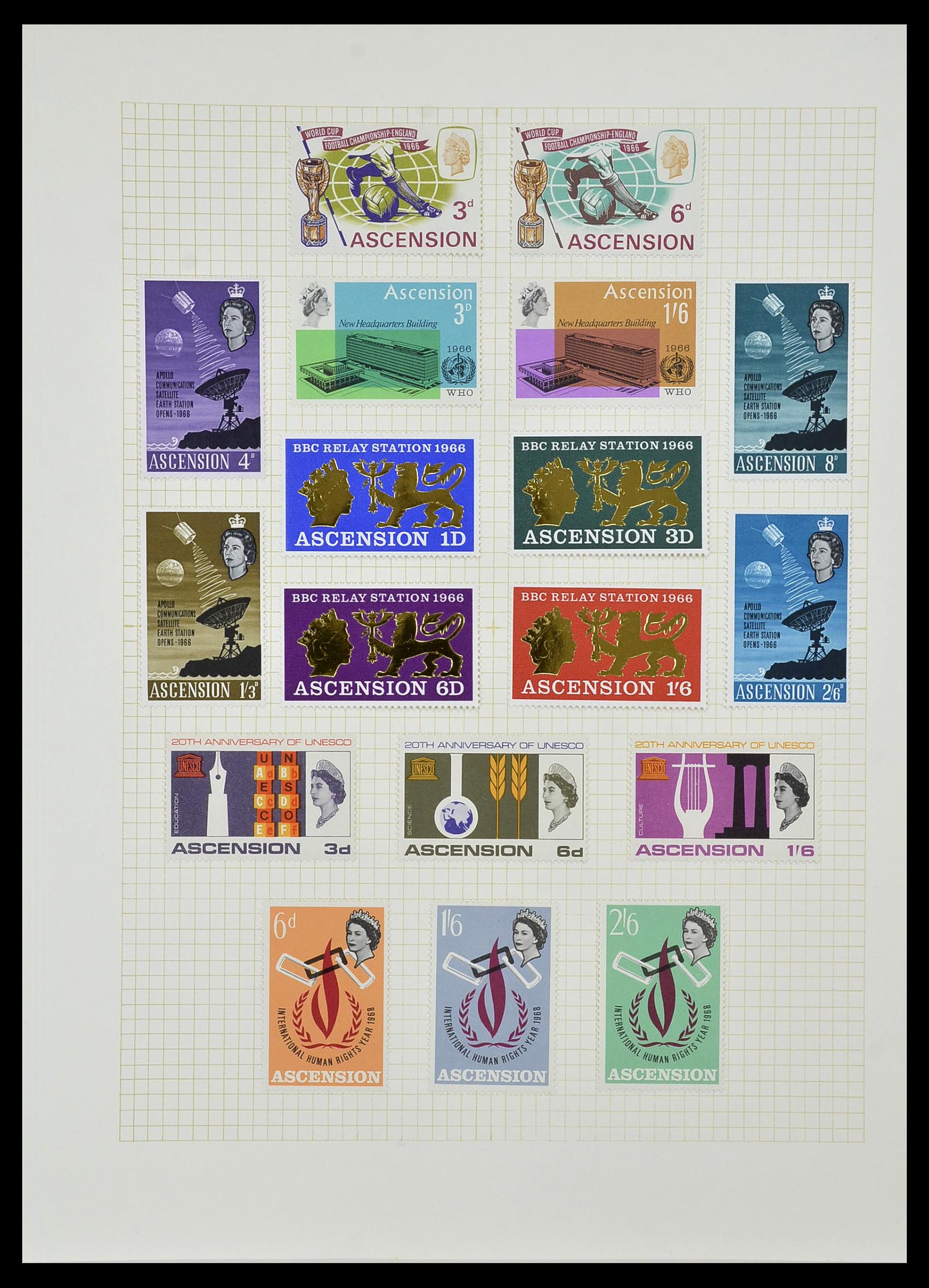 34331 072 - Postzegelverzameling 34331 Engelse koloniën 1937-1995.