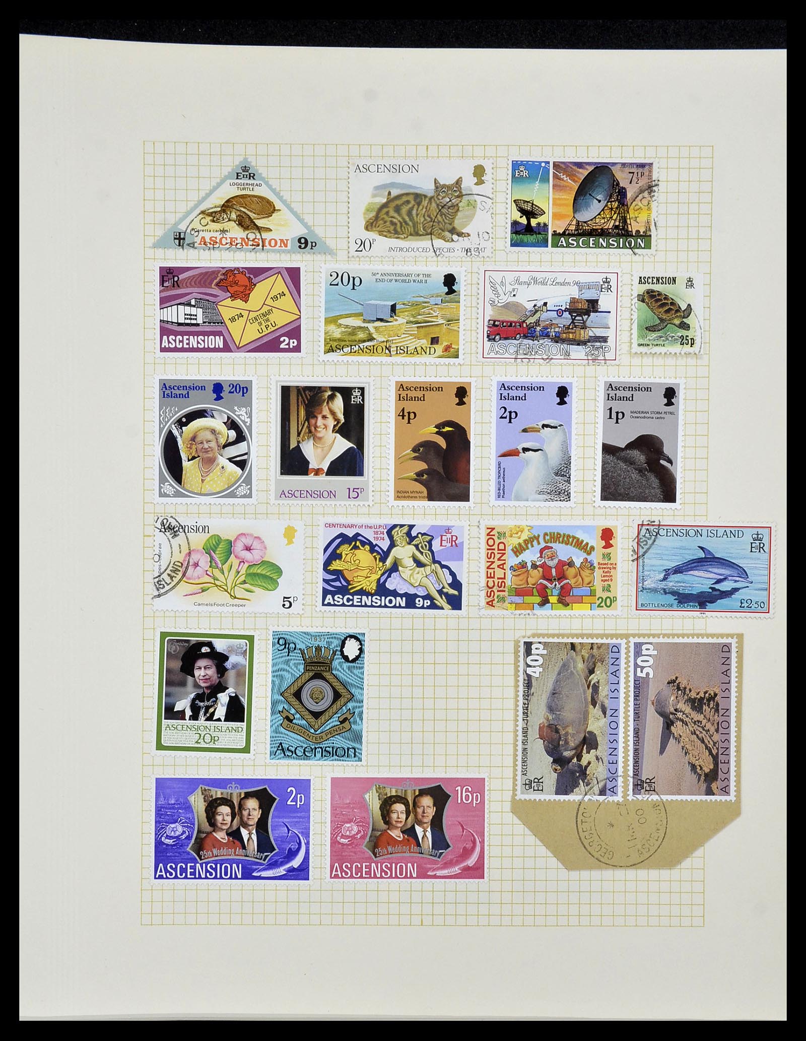 34331 078 - Postzegelverzameling 34331 Engelse koloniën 1937-1995.