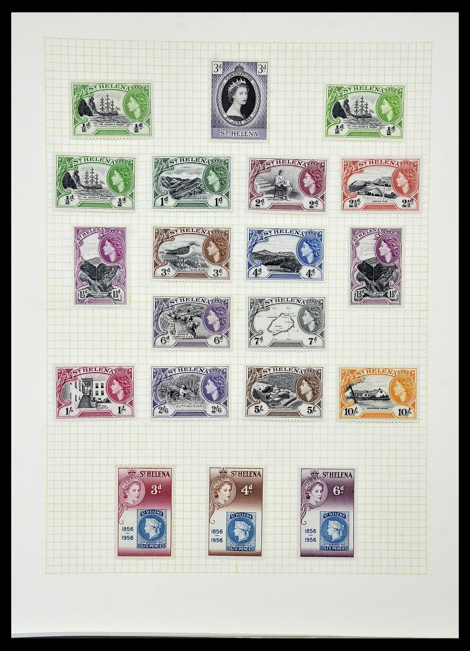 34331 084 - Postzegelverzameling 34331 Engelse koloniën 1937-1995.