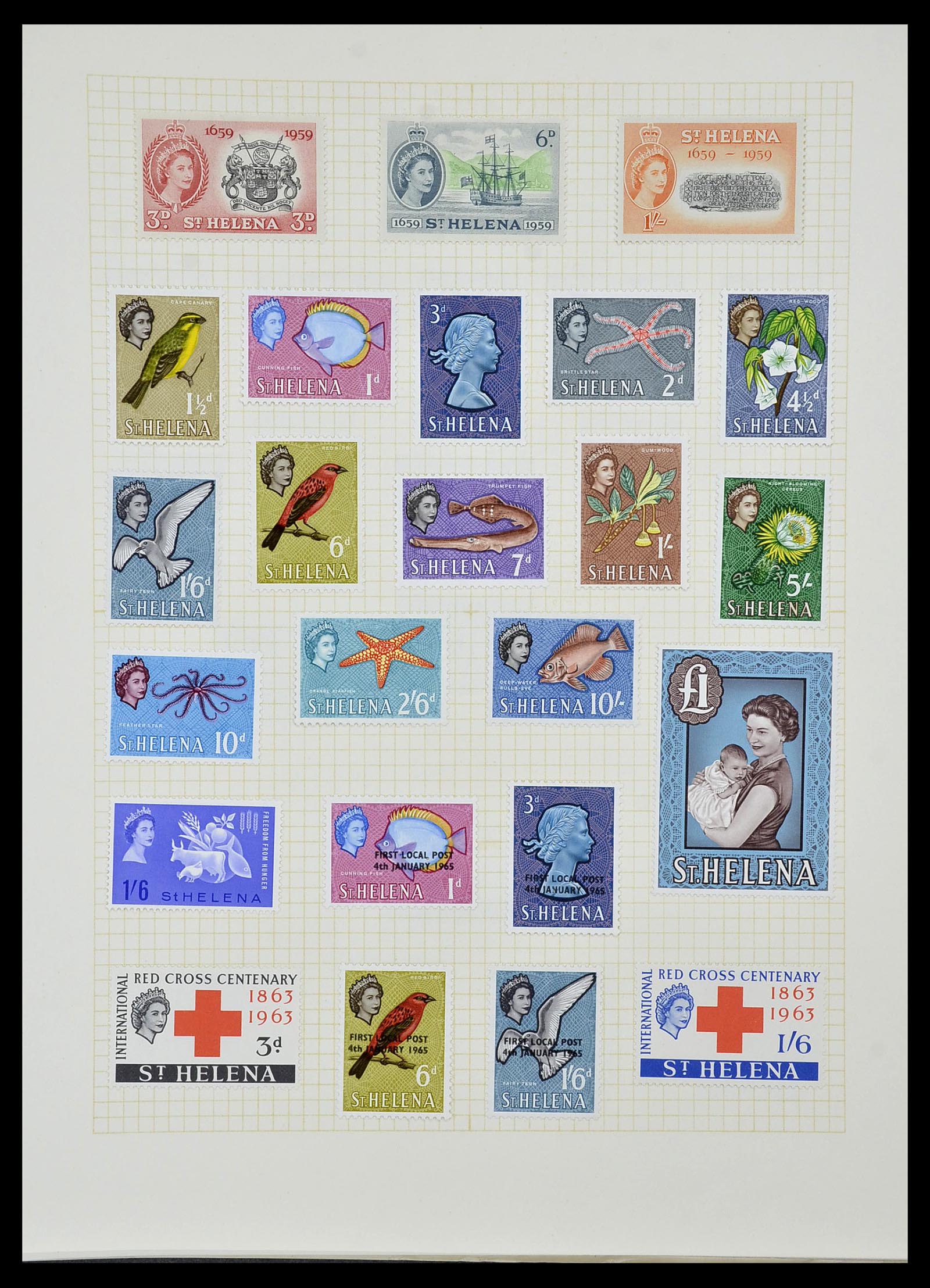 34331 086 - Postzegelverzameling 34331 Engelse koloniën 1937-1995.