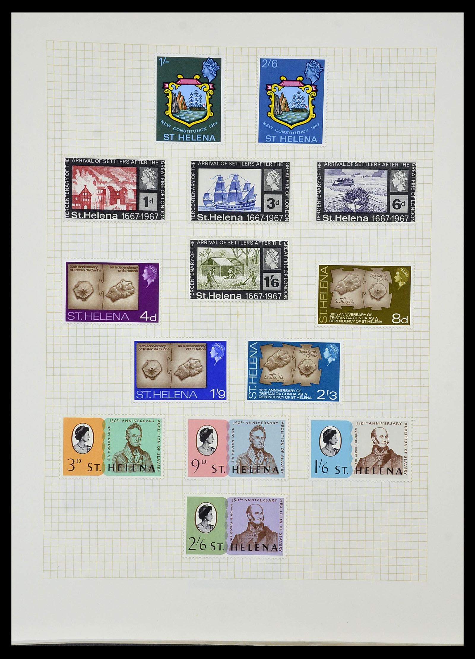 34331 090 - Postzegelverzameling 34331 Engelse koloniën 1937-1995.