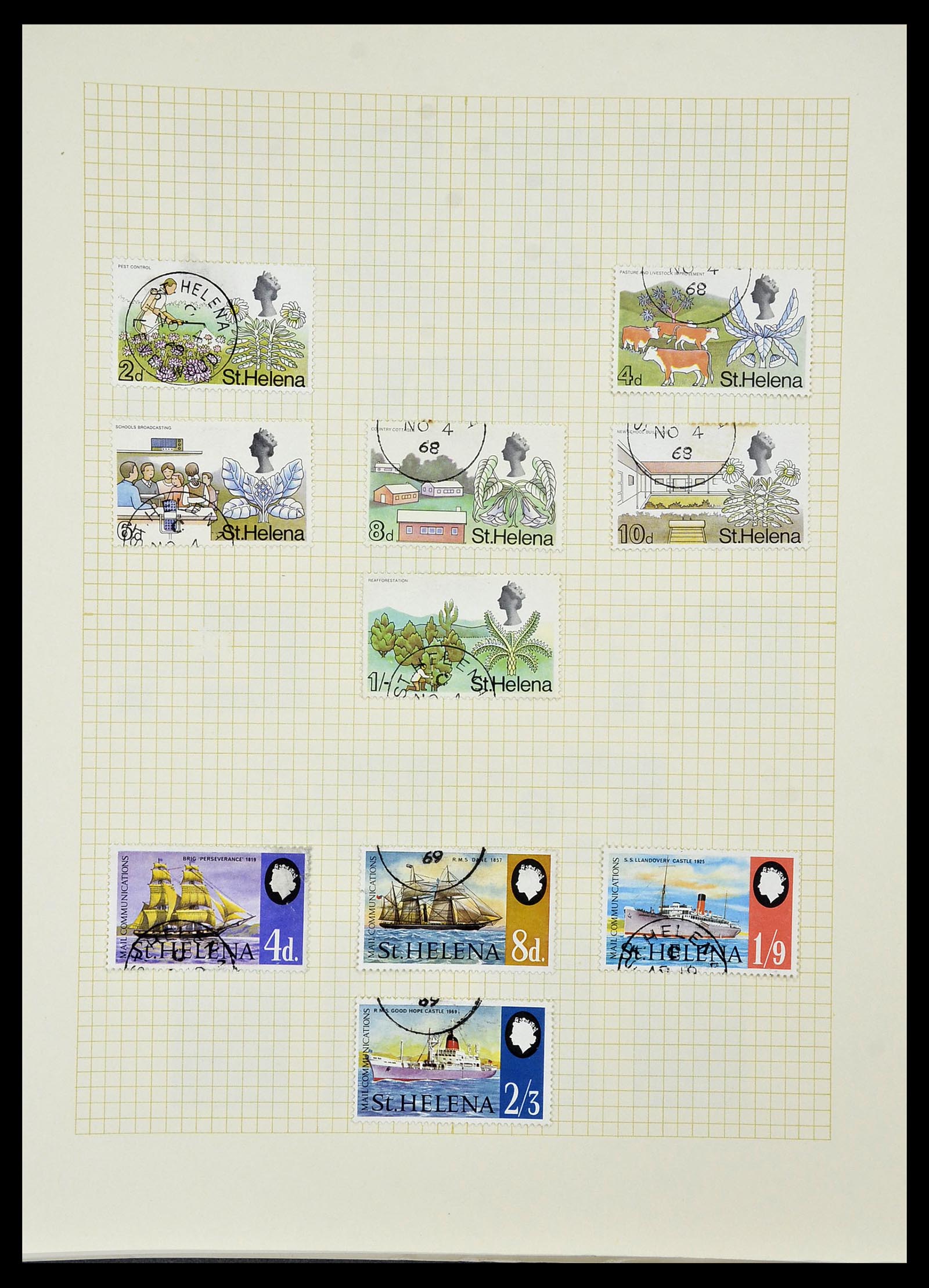 34331 092 - Postzegelverzameling 34331 Engelse koloniën 1937-1995.