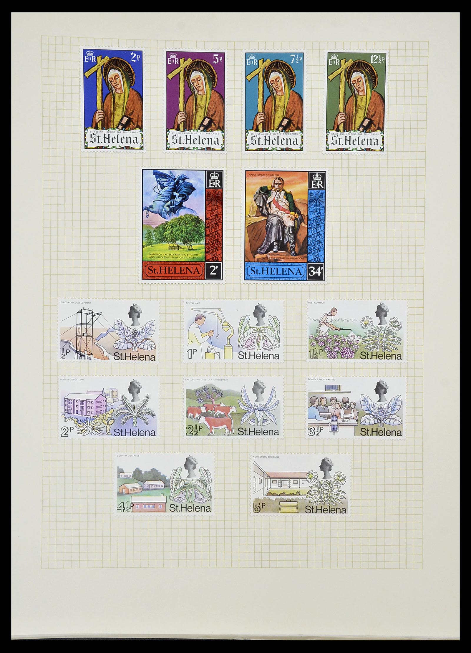34331 094 - Postzegelverzameling 34331 Engelse koloniën 1937-1995.