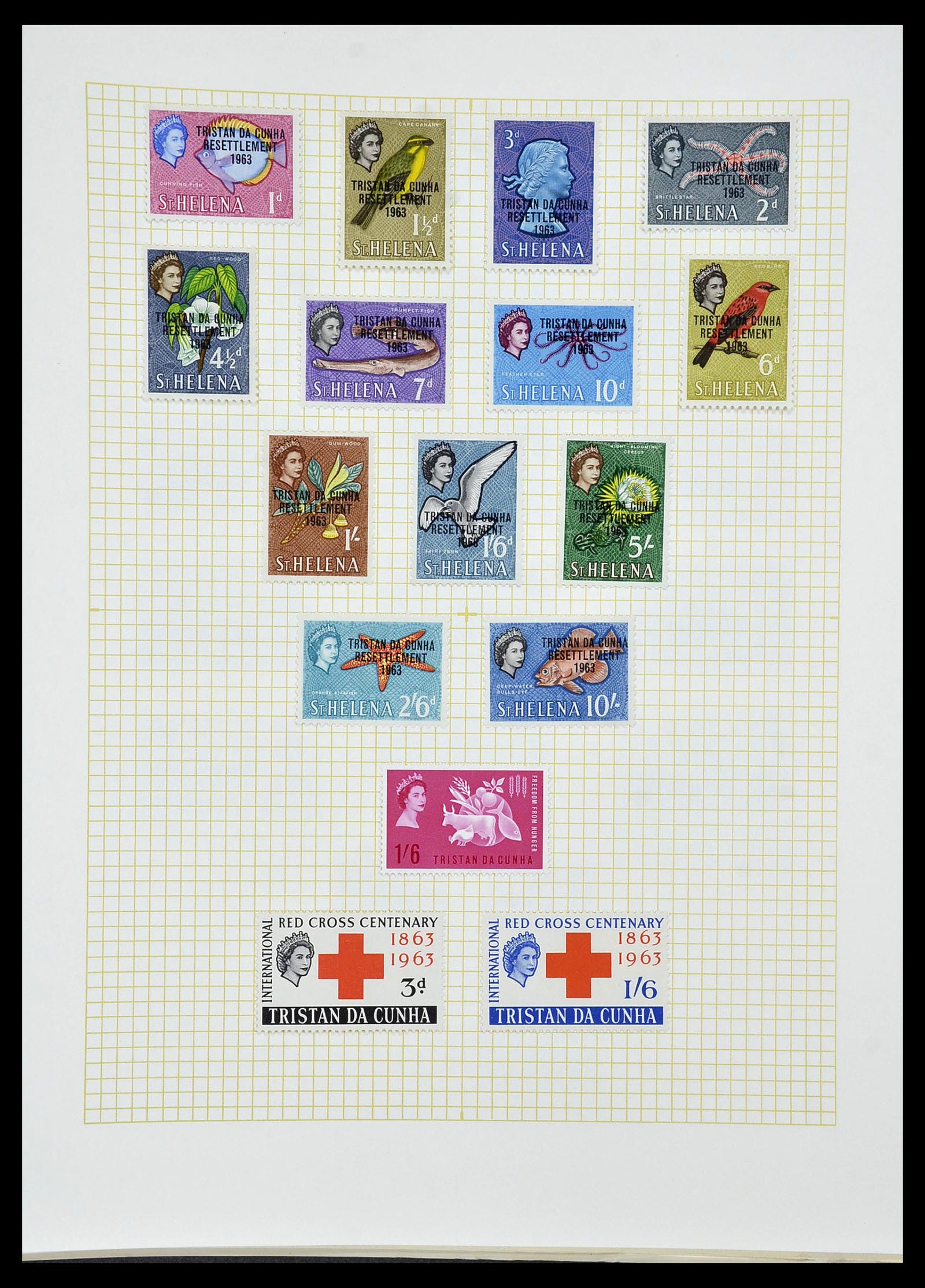 34331 107 - Postzegelverzameling 34331 Engelse koloniën 1937-1995.