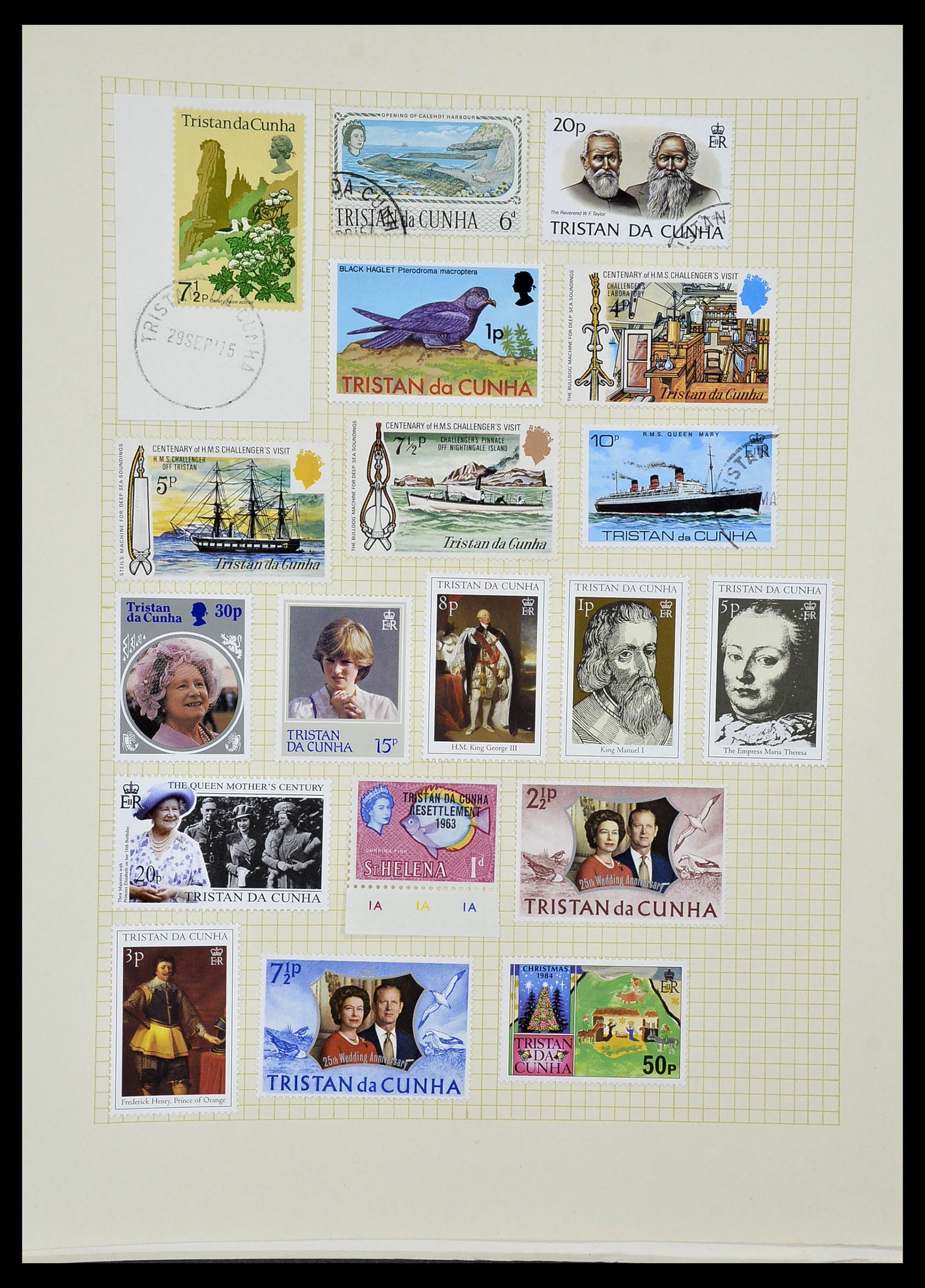 34331 115 - Postzegelverzameling 34331 Engelse koloniën 1937-1995.