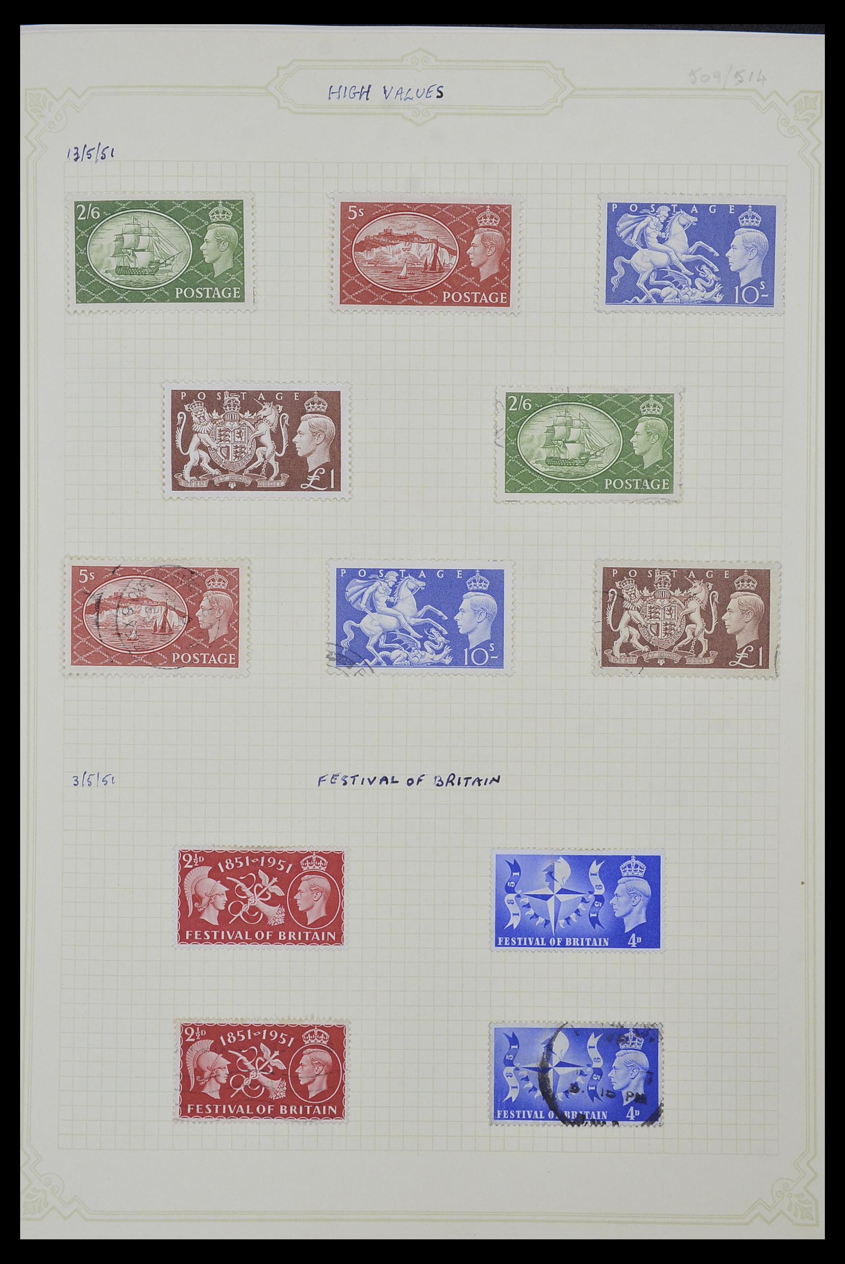 34332 009 - Stamp collection 34332 Great Britain 1936-1981.
