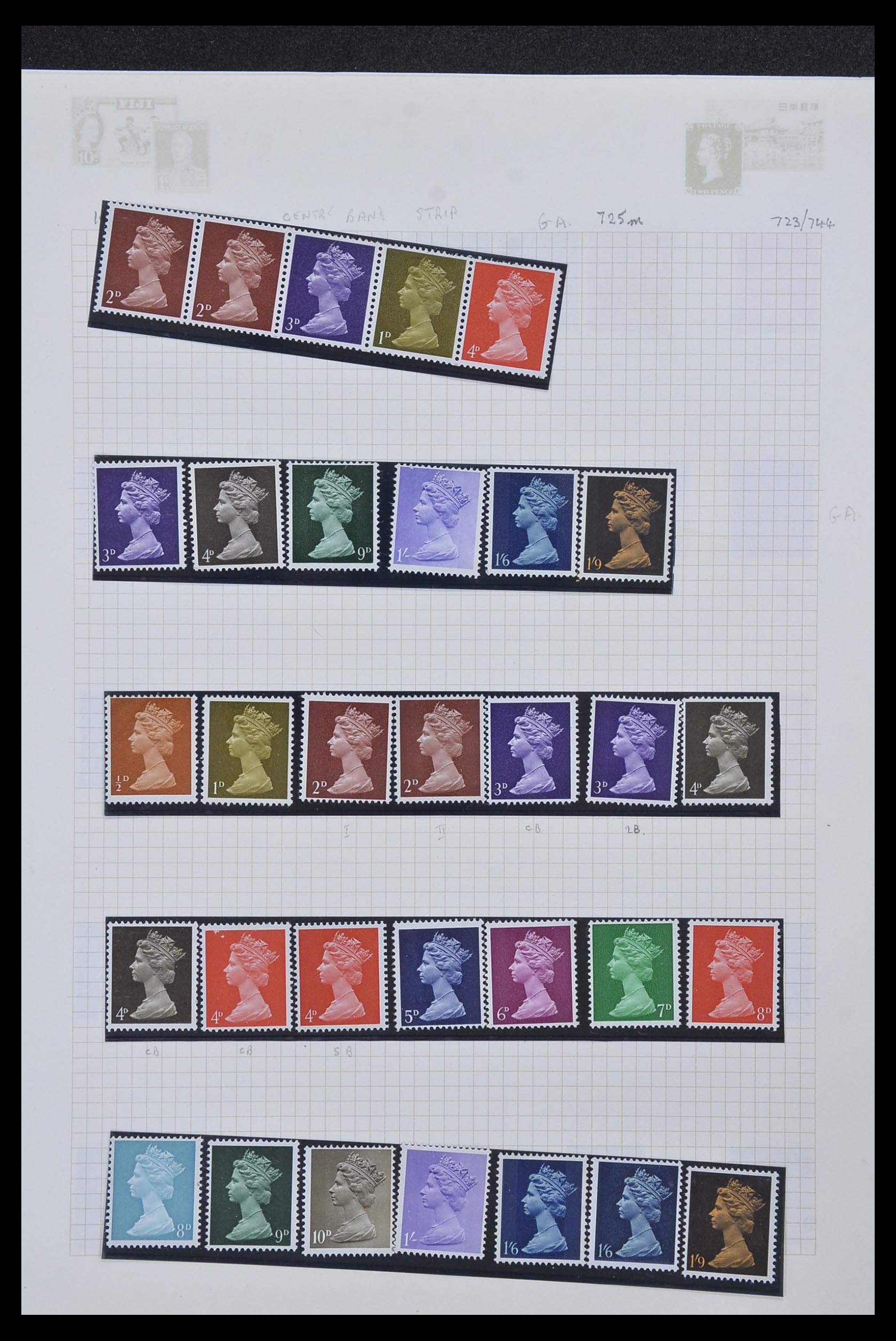 34332 055 - Stamp collection 34332 Great Britain 1936-1981.