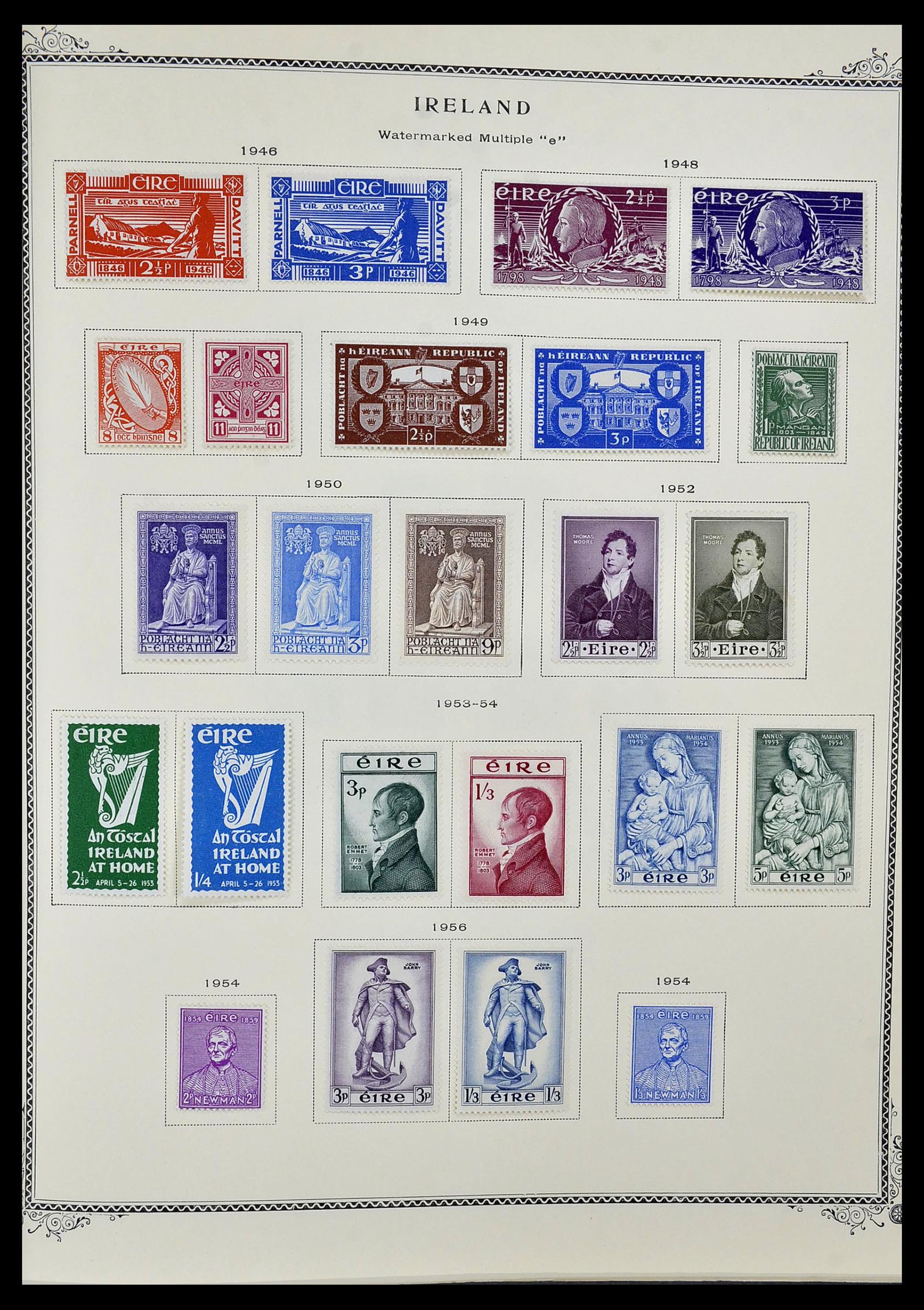 34333 001 - Postzegelverzameling 34333 Ierland 1946-2000.