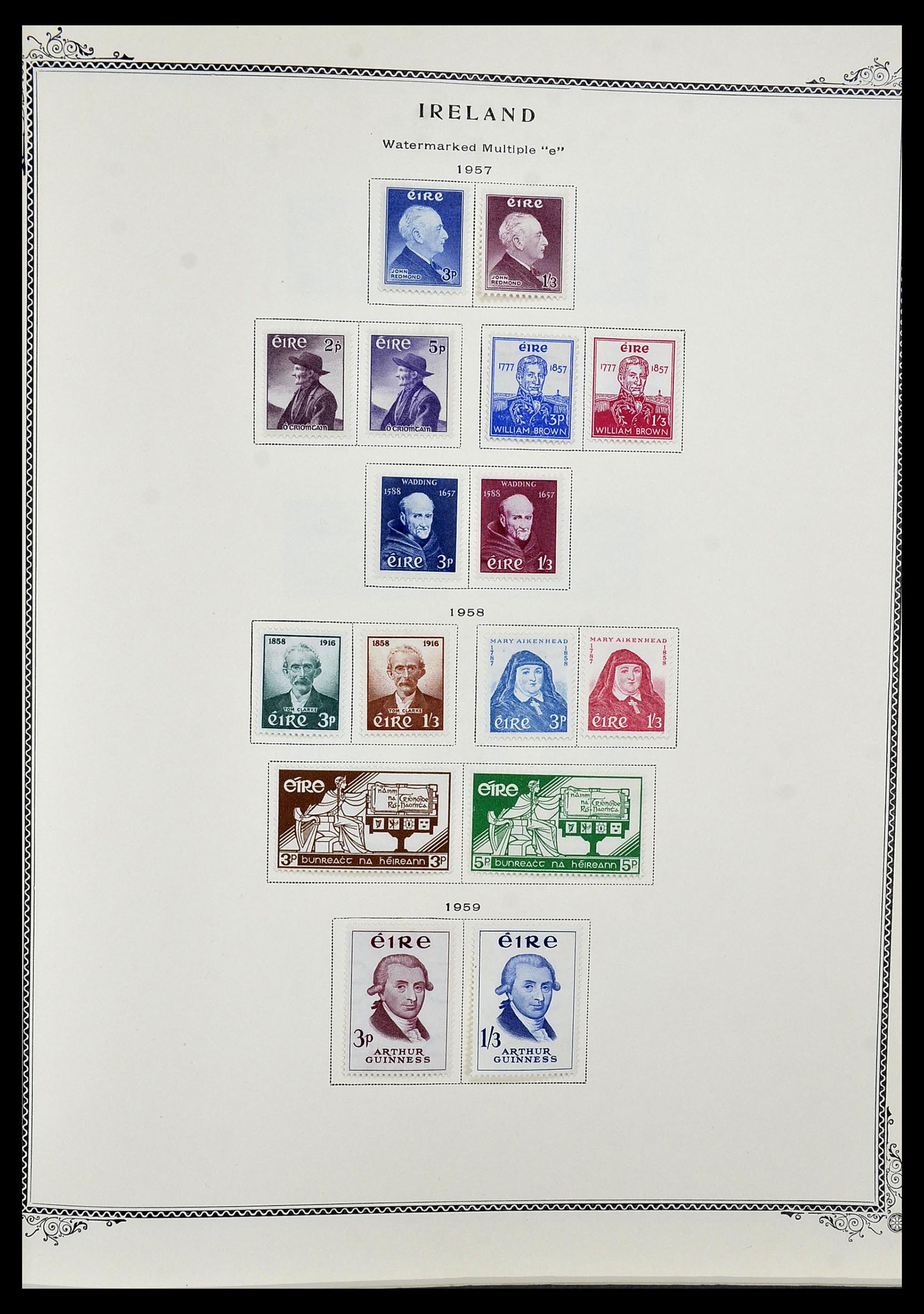 34333 002 - Postzegelverzameling 34333 Ierland 1946-2000.