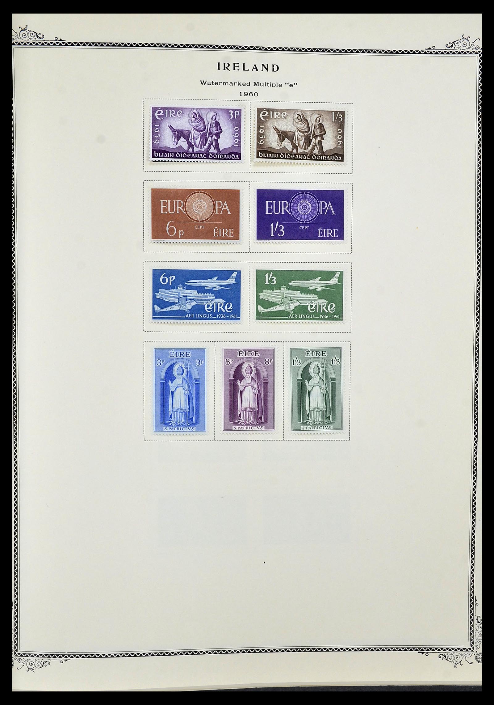 34333 003 - Postzegelverzameling 34333 Ierland 1946-2000.