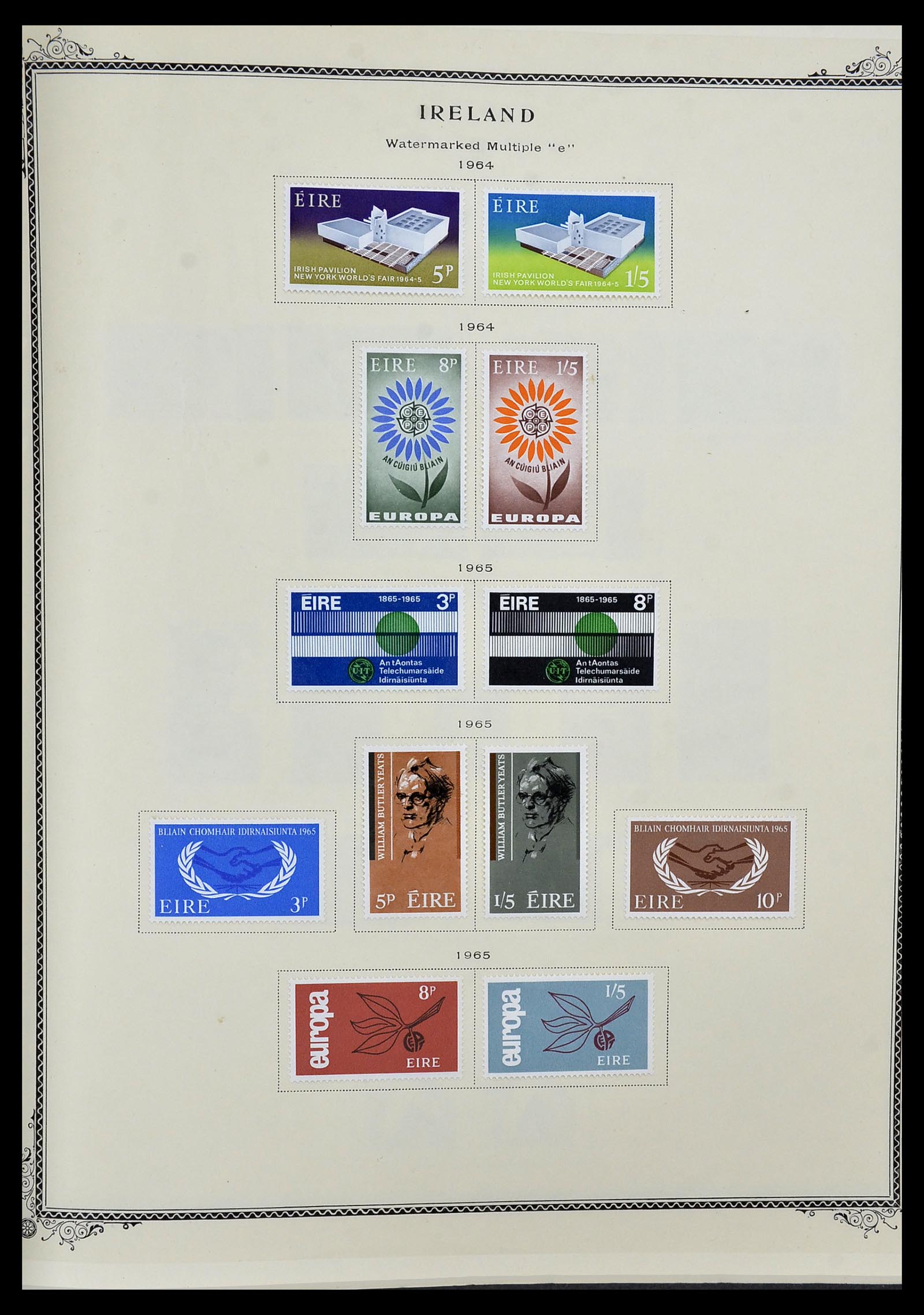 34333 005 - Postzegelverzameling 34333 Ierland 1946-2000.