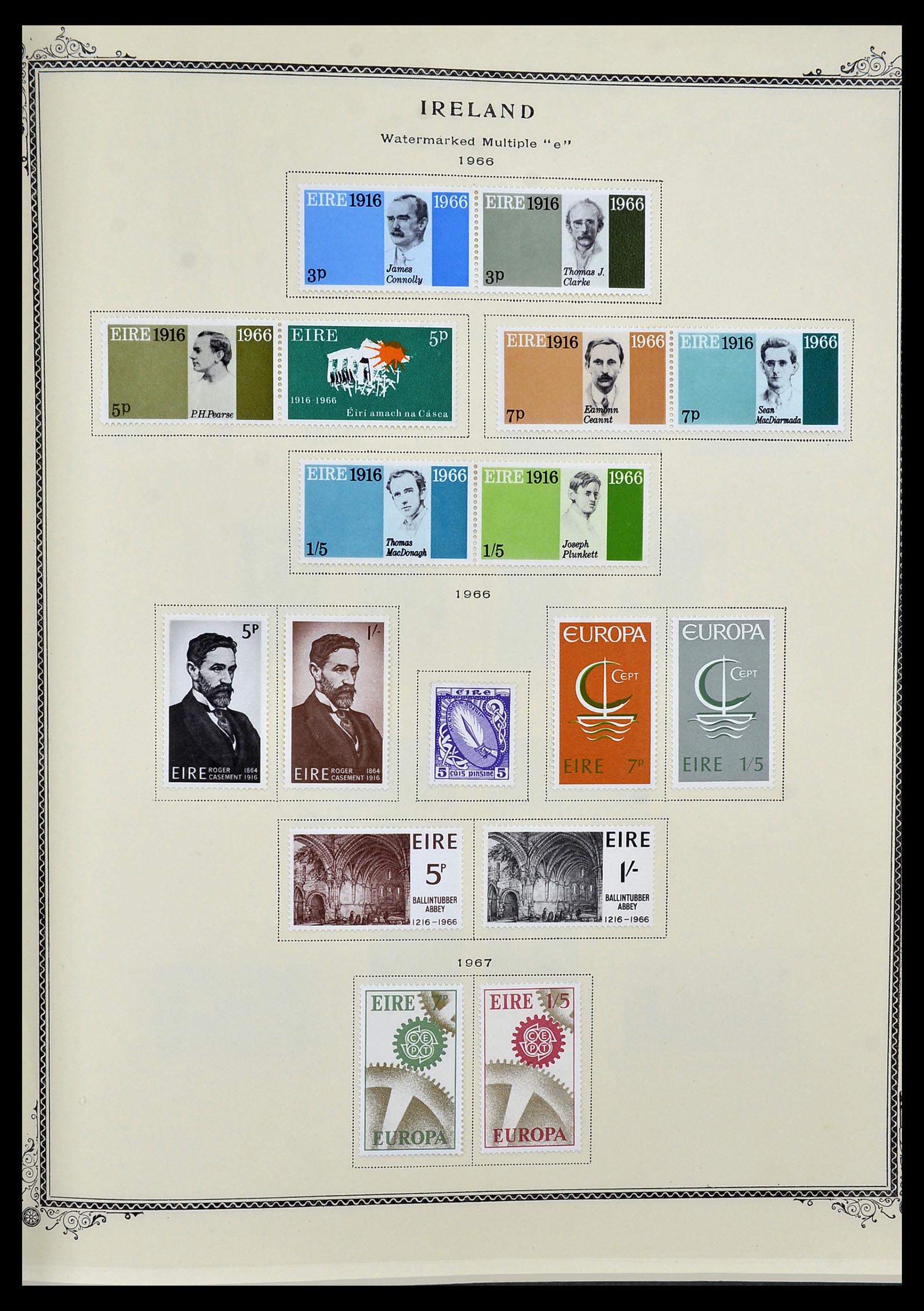 34333 006 - Postzegelverzameling 34333 Ierland 1946-2000.