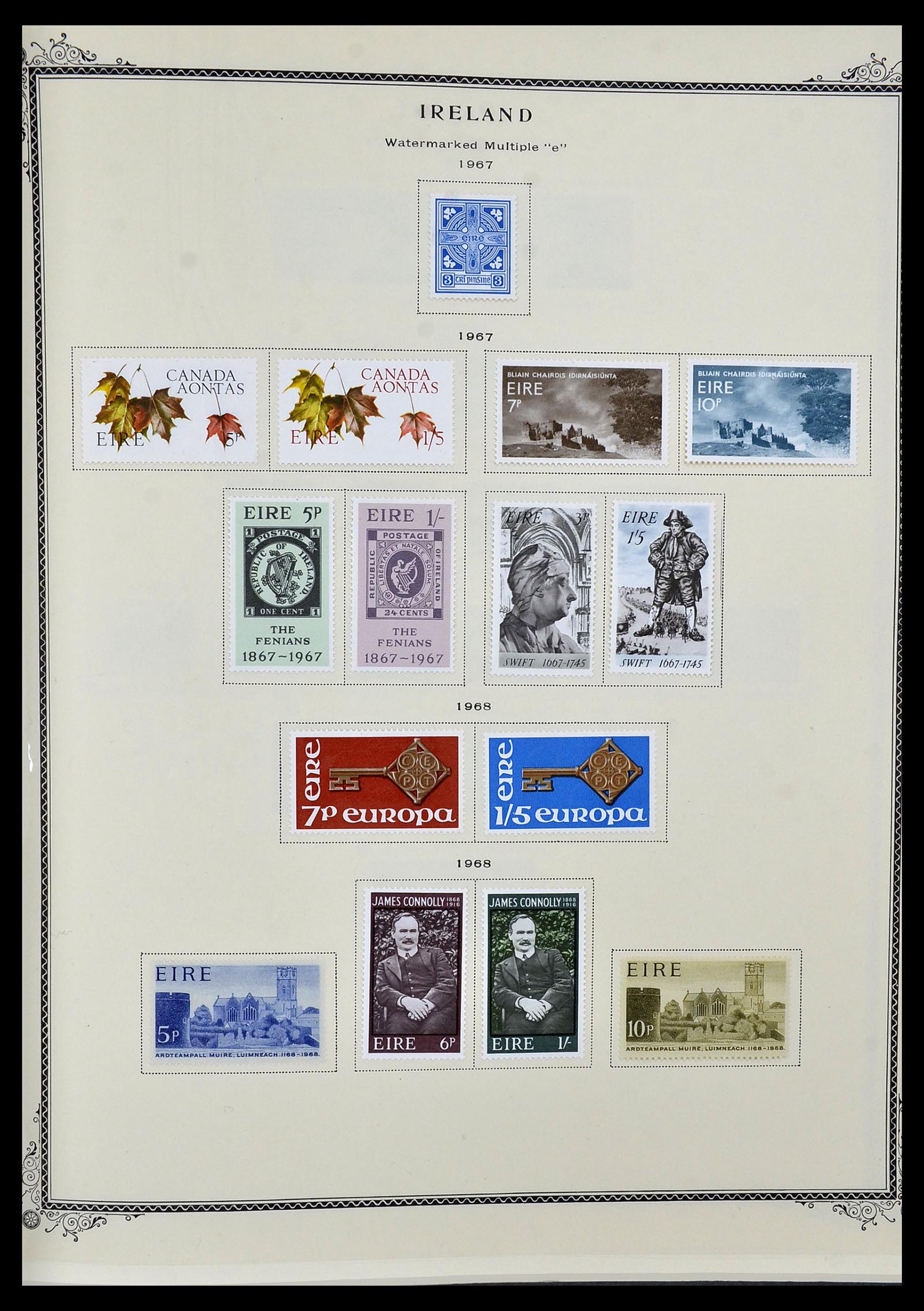 34333 007 - Postzegelverzameling 34333 Ierland 1946-2000.
