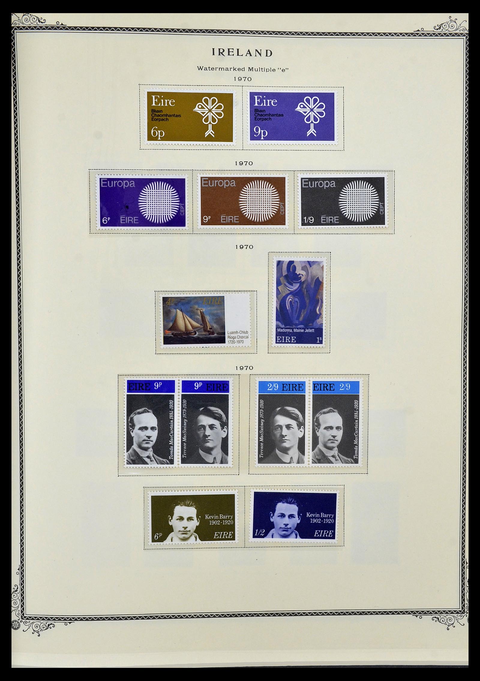 34333 010 - Postzegelverzameling 34333 Ierland 1946-2000.