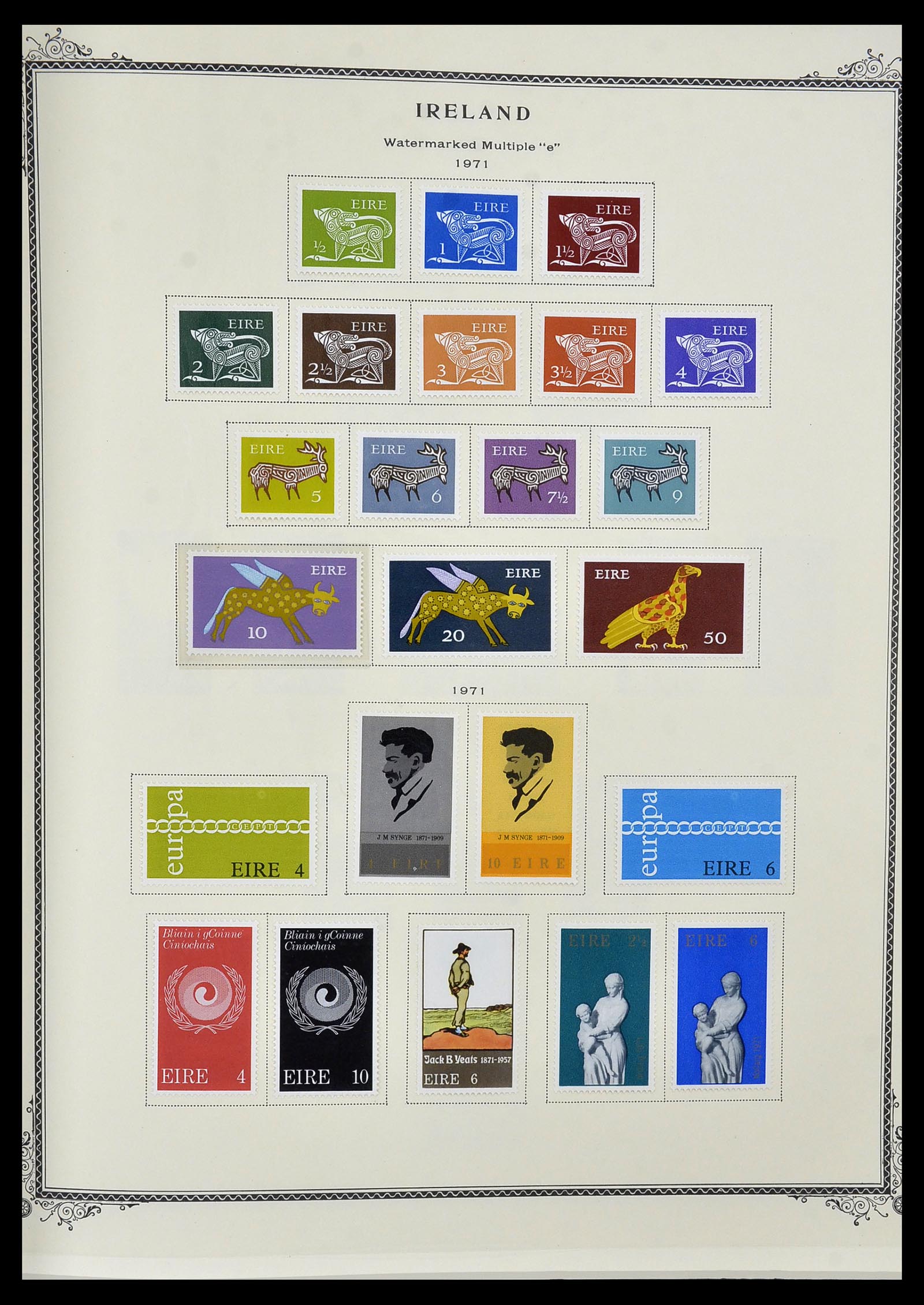 34333 011 - Postzegelverzameling 34333 Ierland 1946-2000.